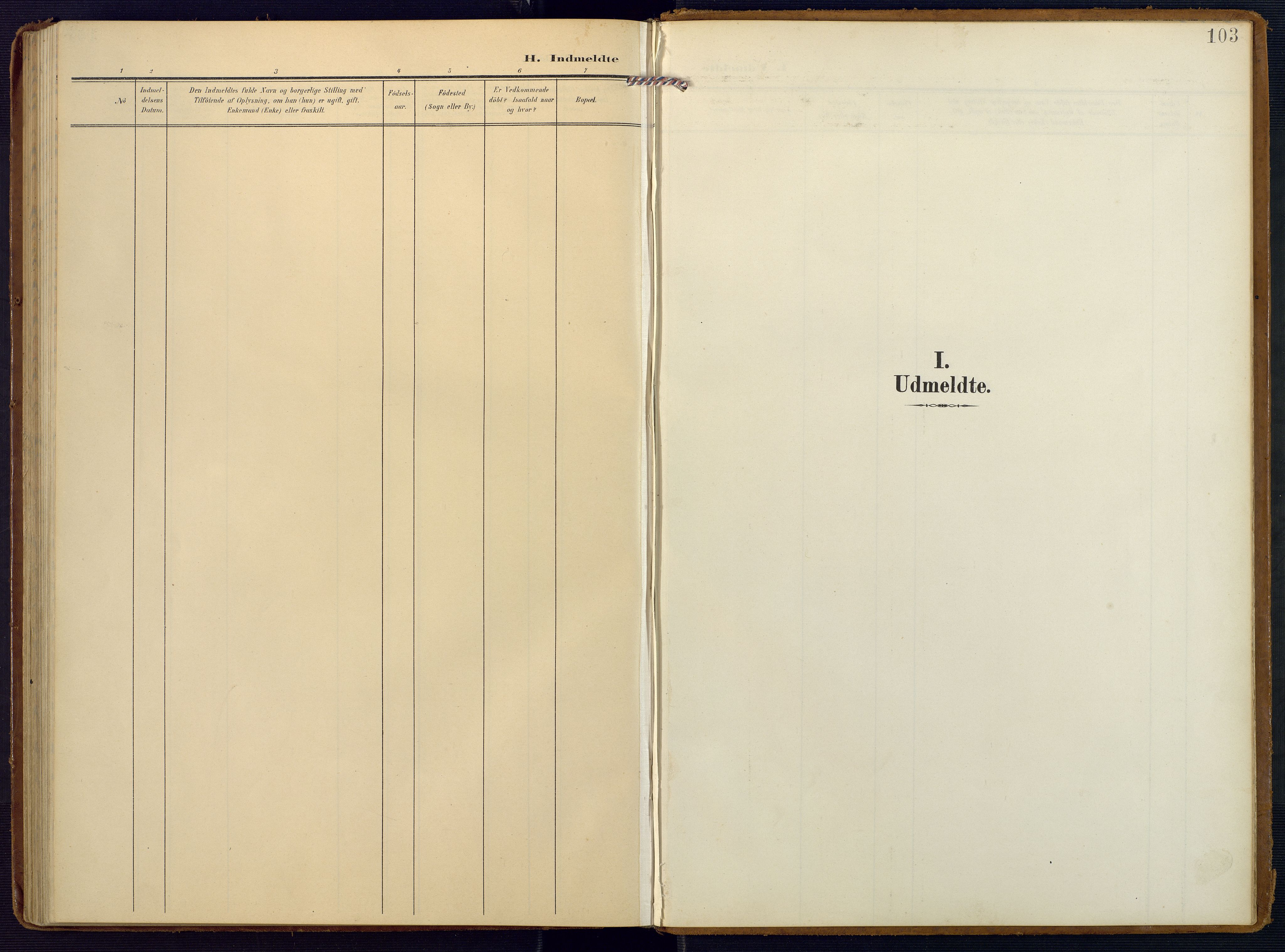 Valle sokneprestkontor, AV/SAK-1111-0044/F/Fa/Faa/L0002: Parish register (official) no. A 2, 1907-1919, p. 103