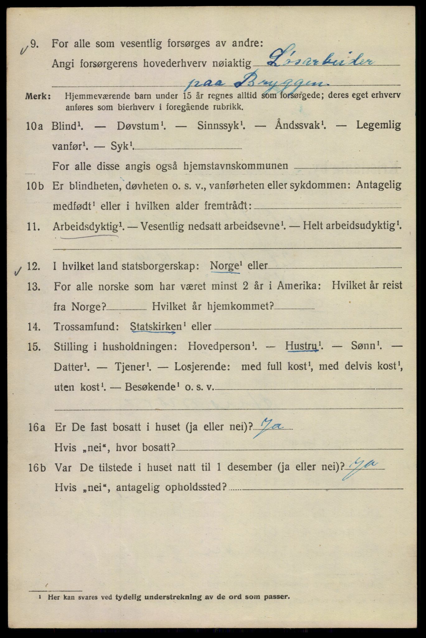 SAO, 1920 census for Kristiania, 1920, p. 644066