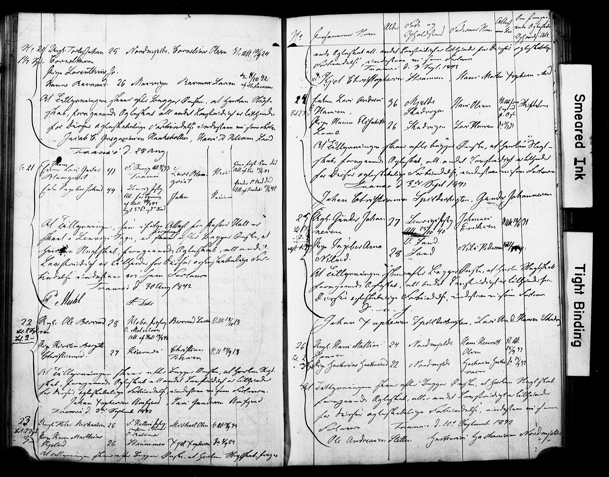 Tromsø sokneprestkontor/stiftsprosti/domprosti, AV/SATØ-S-1343/H/Hc/L0096: Banns register no. 2, 1838-1851