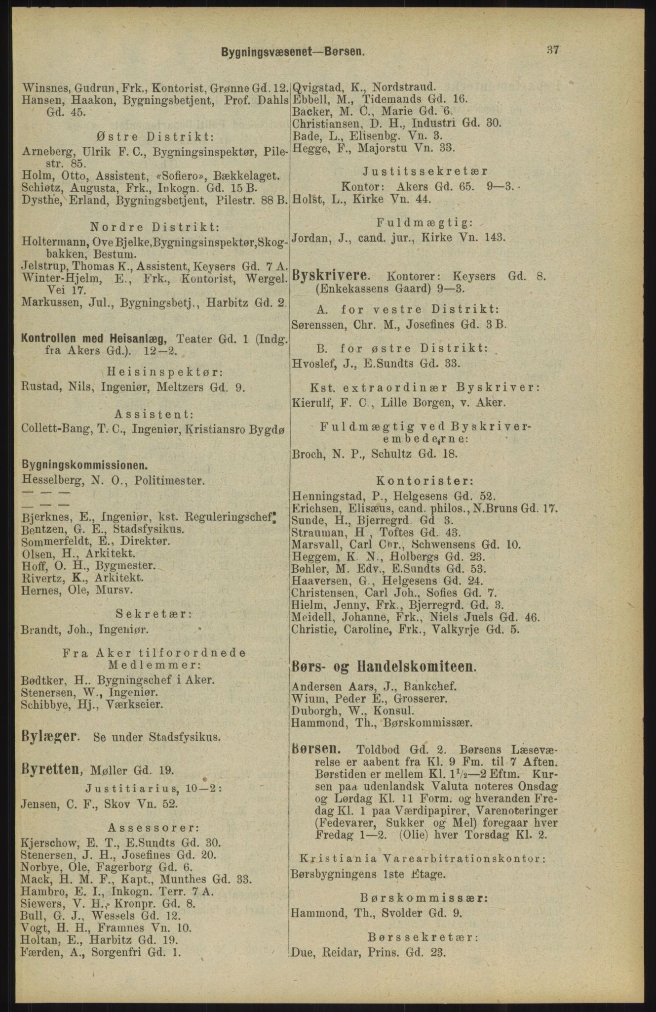 Kristiania/Oslo adressebok, PUBL/-, 1904, p. 37