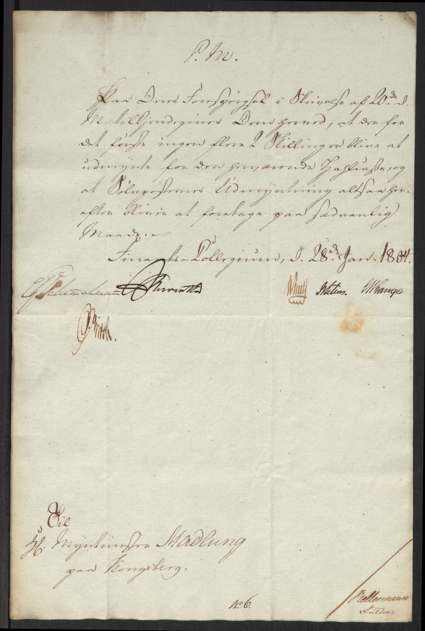 Rentekammeret inntil 1814, Realistisk ordnet avdeling, AV/RA-EA-4070/Oa/L0008: [Y6]: Embetsbrev til myntmesteren på Kongsberg (1797-1806 og 1808-1813), 1797-1813, p. 193