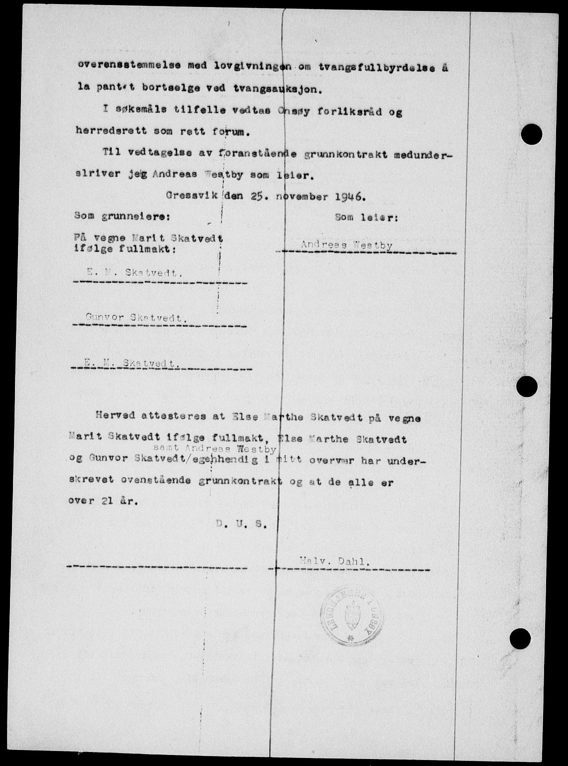 Onsøy sorenskriveri, SAO/A-10474/G/Ga/Gab/L0018: Mortgage book no. II A-18, 1946-1947, Diary no: : 103/1947