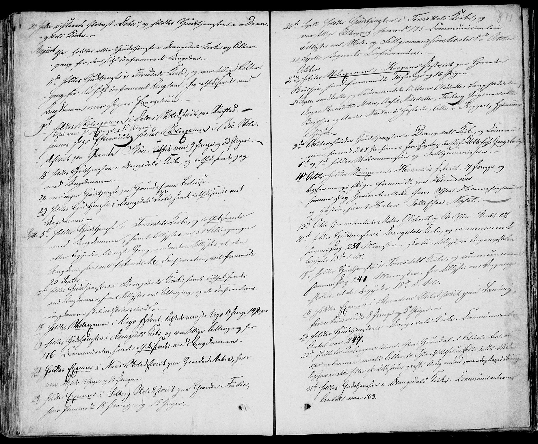 Drangedal kirkebøker, AV/SAKO-A-258/F/Fa/L0007b: Parish register (official) no. 7b, 1837-1856, p. 811