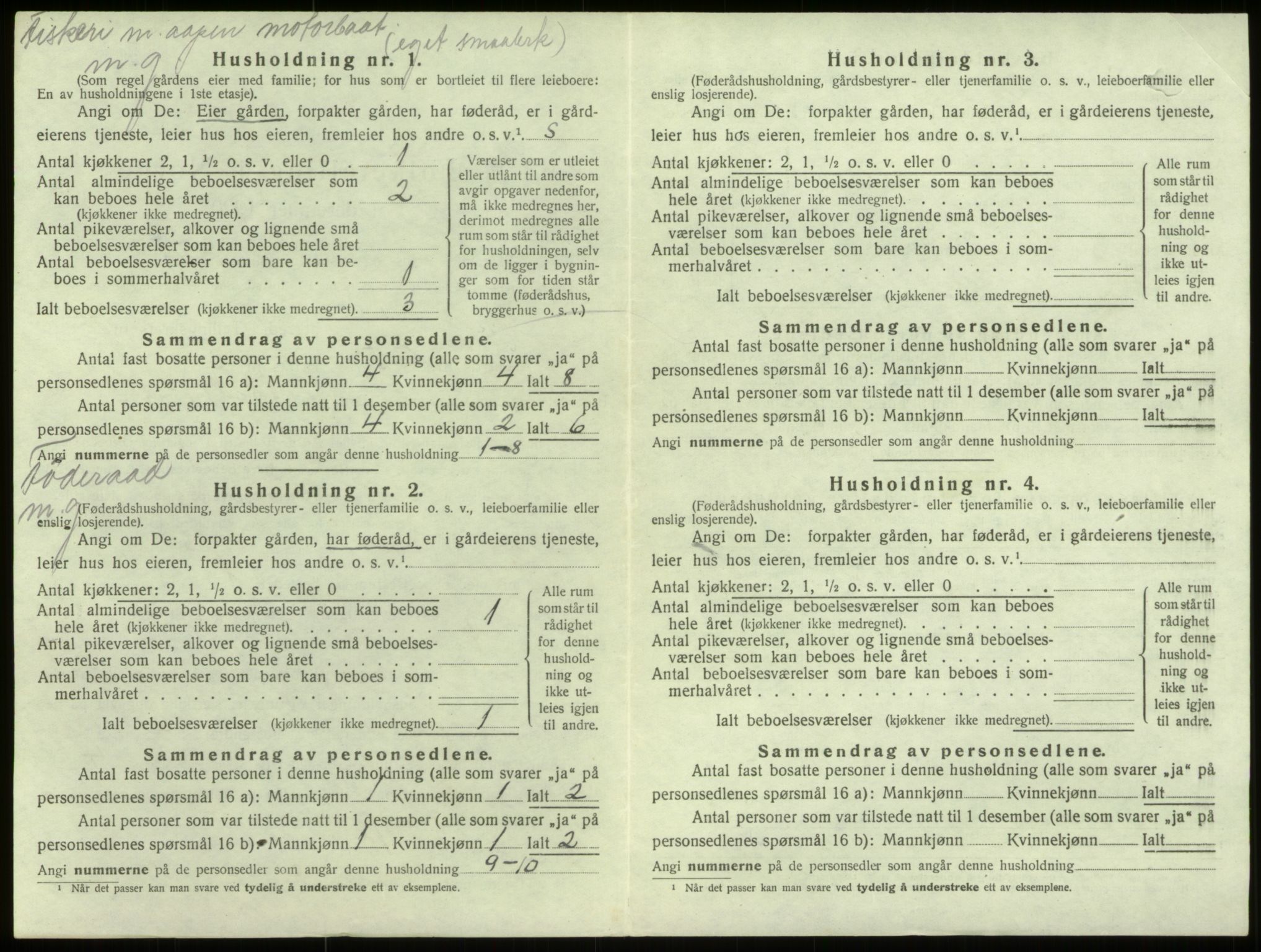 SAB, 1920 census for Selje, 1920, p. 978