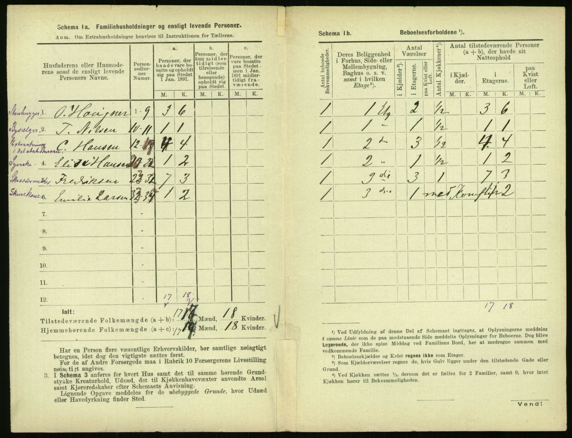 RA, 1891 census for 0301 Kristiania, 1891, p. 34853