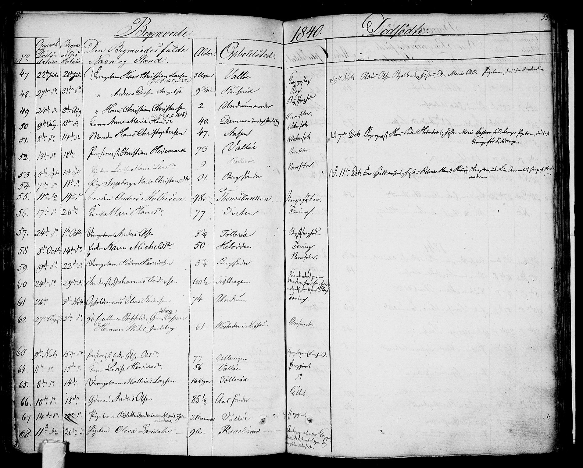 Sem kirkebøker, SAKO/A-5/F/Fa/L0005: Parish register (official) no. I 5, 1825-1842, p. 538-539