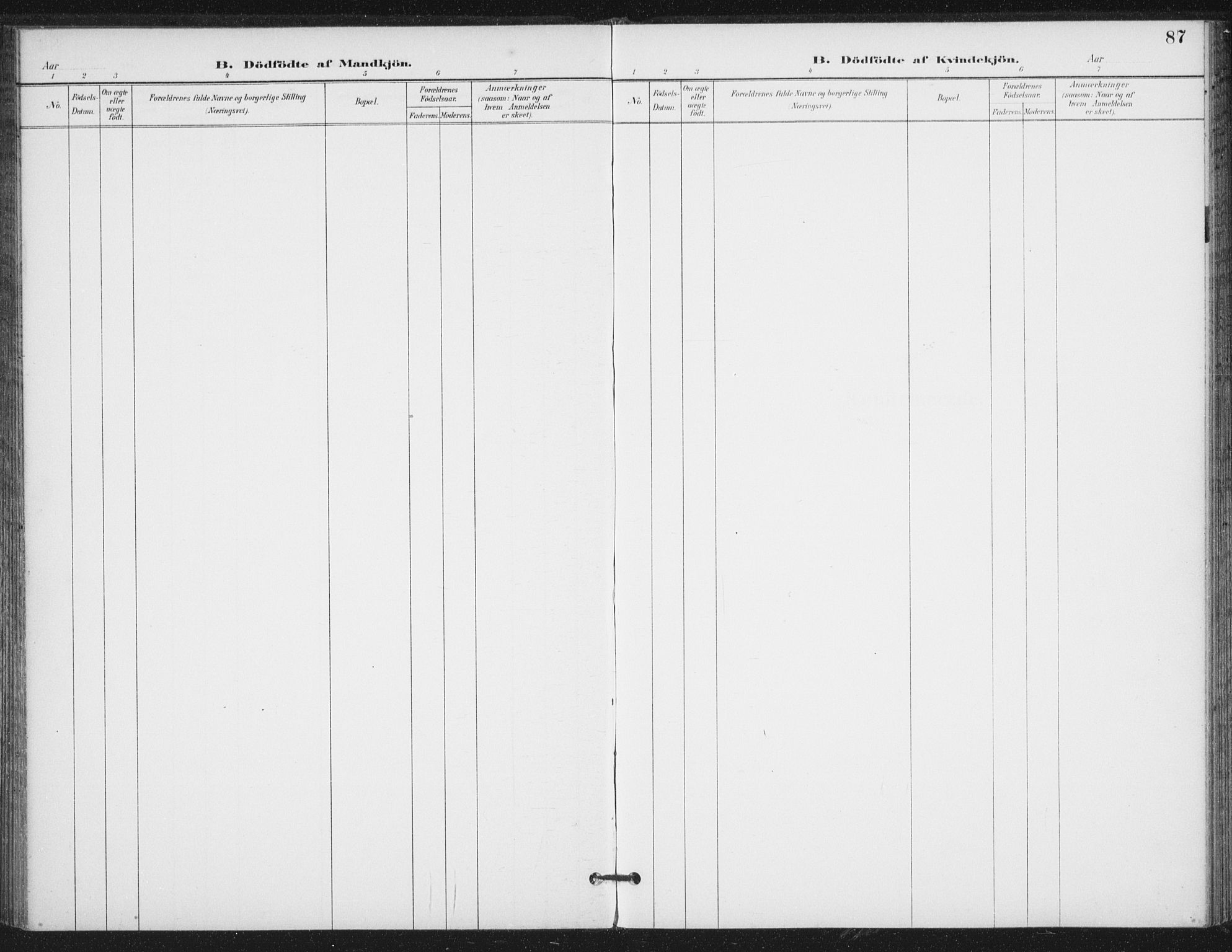 Ministerialprotokoller, klokkerbøker og fødselsregistre - Nord-Trøndelag, SAT/A-1458/714/L0131: Parish register (official) no. 714A02, 1896-1918, p. 87
