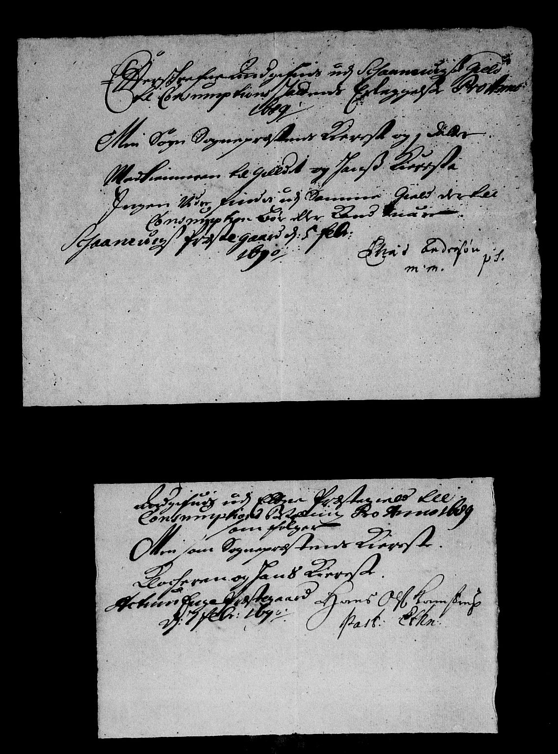 Rentekammeret inntil 1814, Reviderte regnskaper, Stiftamtstueregnskaper, Bergen stiftamt, AV/RA-EA-6043/R/Rc/L0090: Bergen stiftamt, 1689