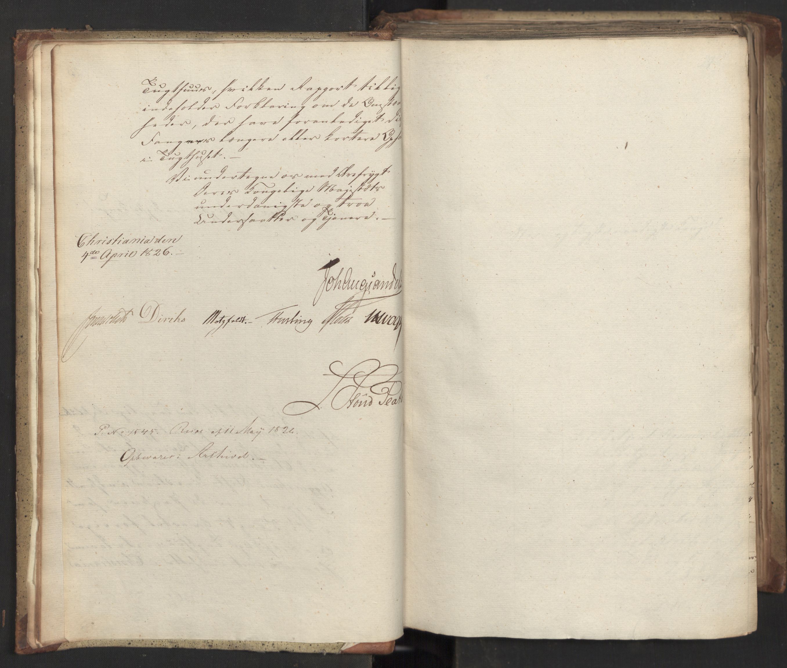 Statsrådsavdelingen i Stockholm, AV/RA-S-1003/D/Da/L0046: Regjeringsinnstillinger nr. 3308-3500, 1826, p. 5