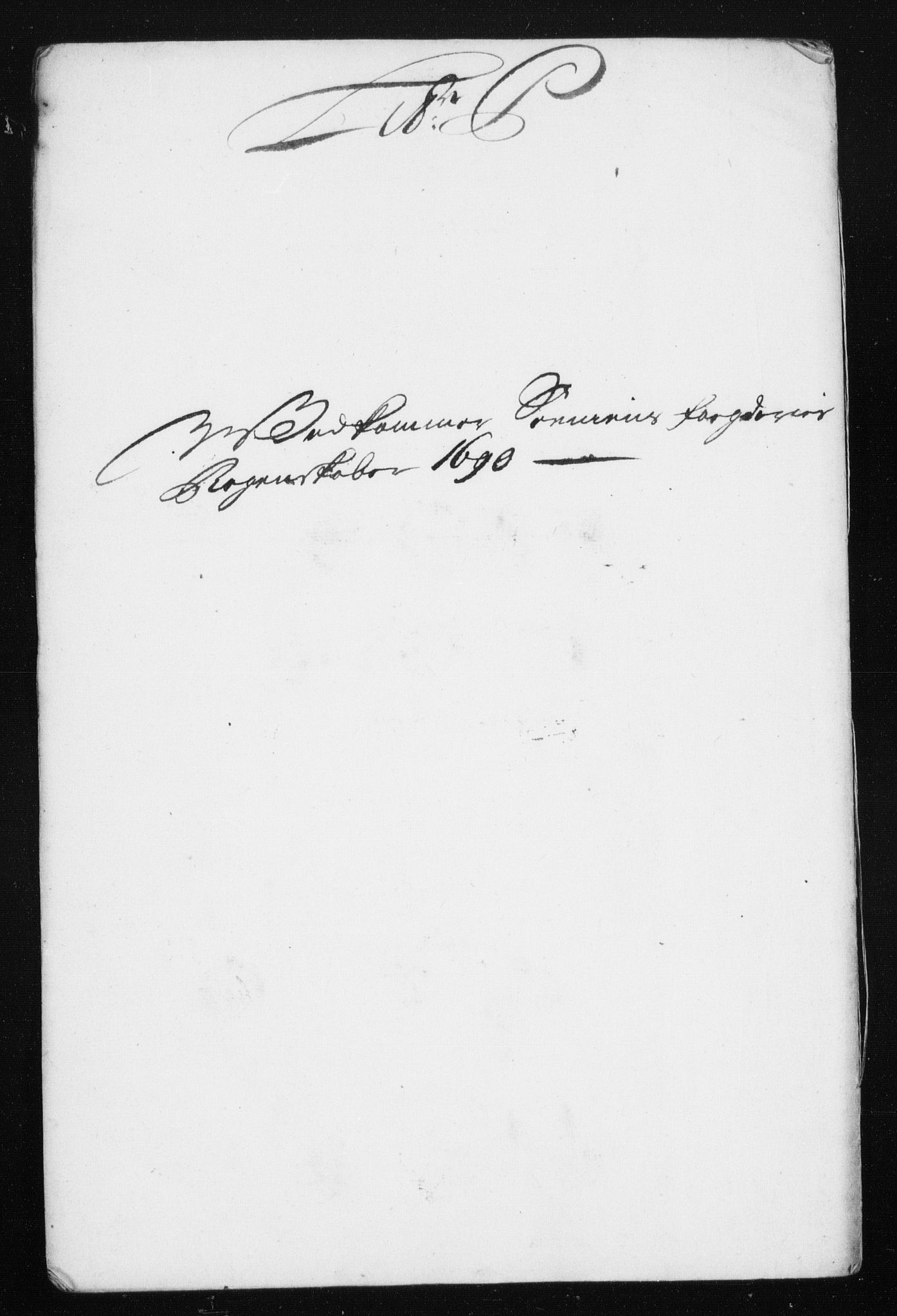 Rentekammeret inntil 1814, Reviderte regnskaper, Stiftamtstueregnskaper, Trondheim stiftamt og Nordland amt, AV/RA-EA-6044/R/Rh/L0015: Nordland amt, 1690