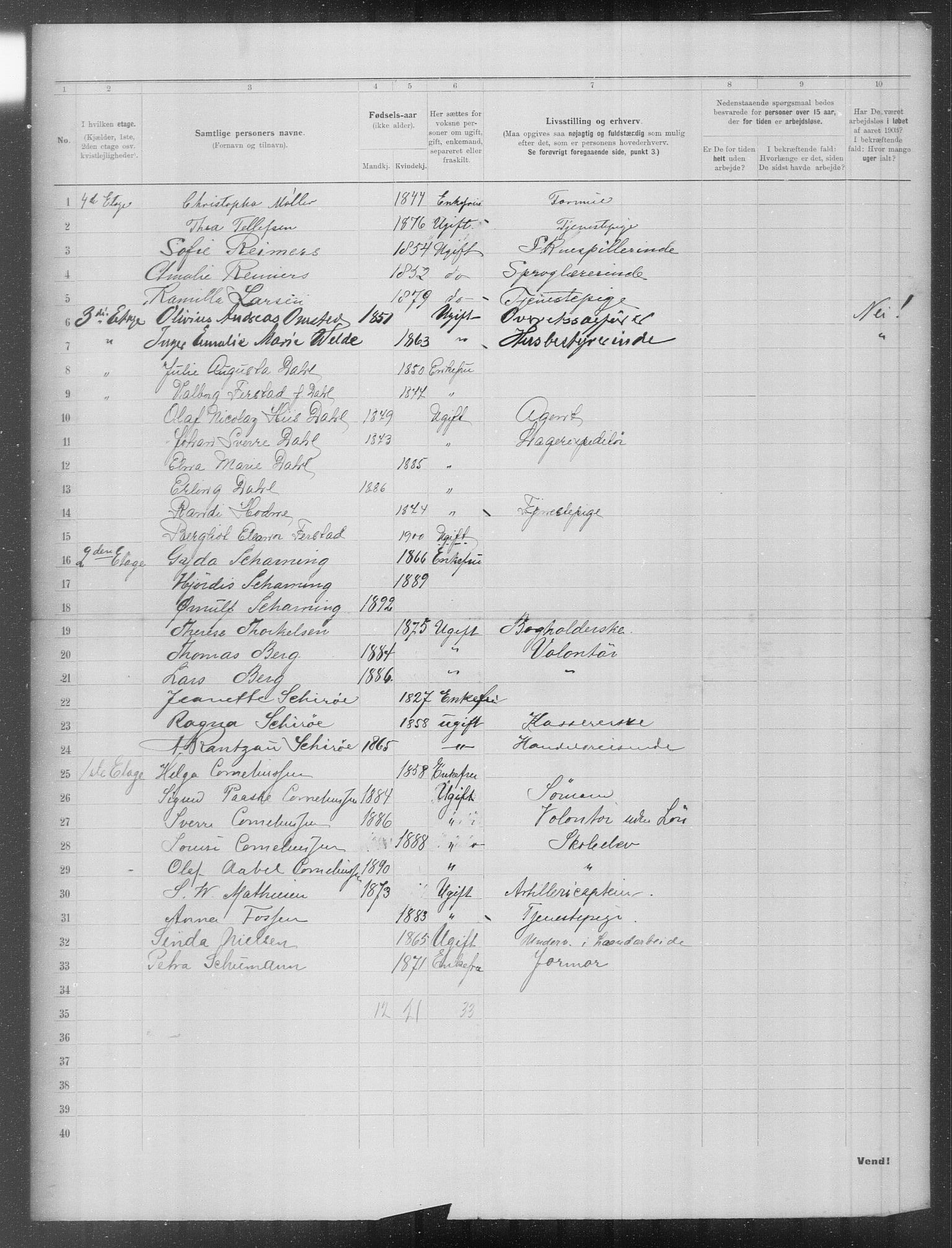 OBA, Municipal Census 1903 for Kristiania, 1903, p. 15052