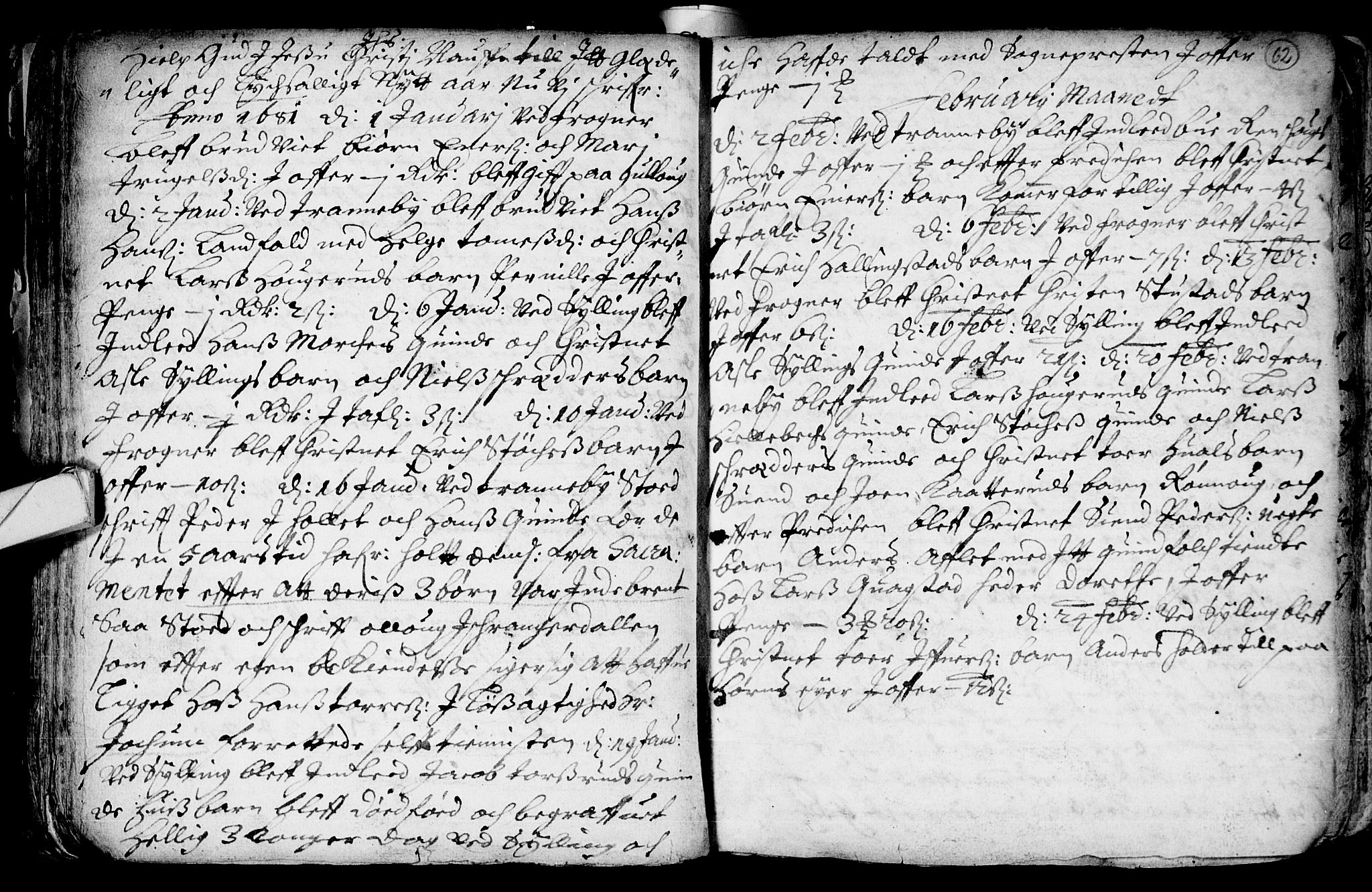 Lier kirkebøker, SAKO/A-230/F/Fa/L0001: Parish register (official) no. I 1, 1672-1701, p. 62