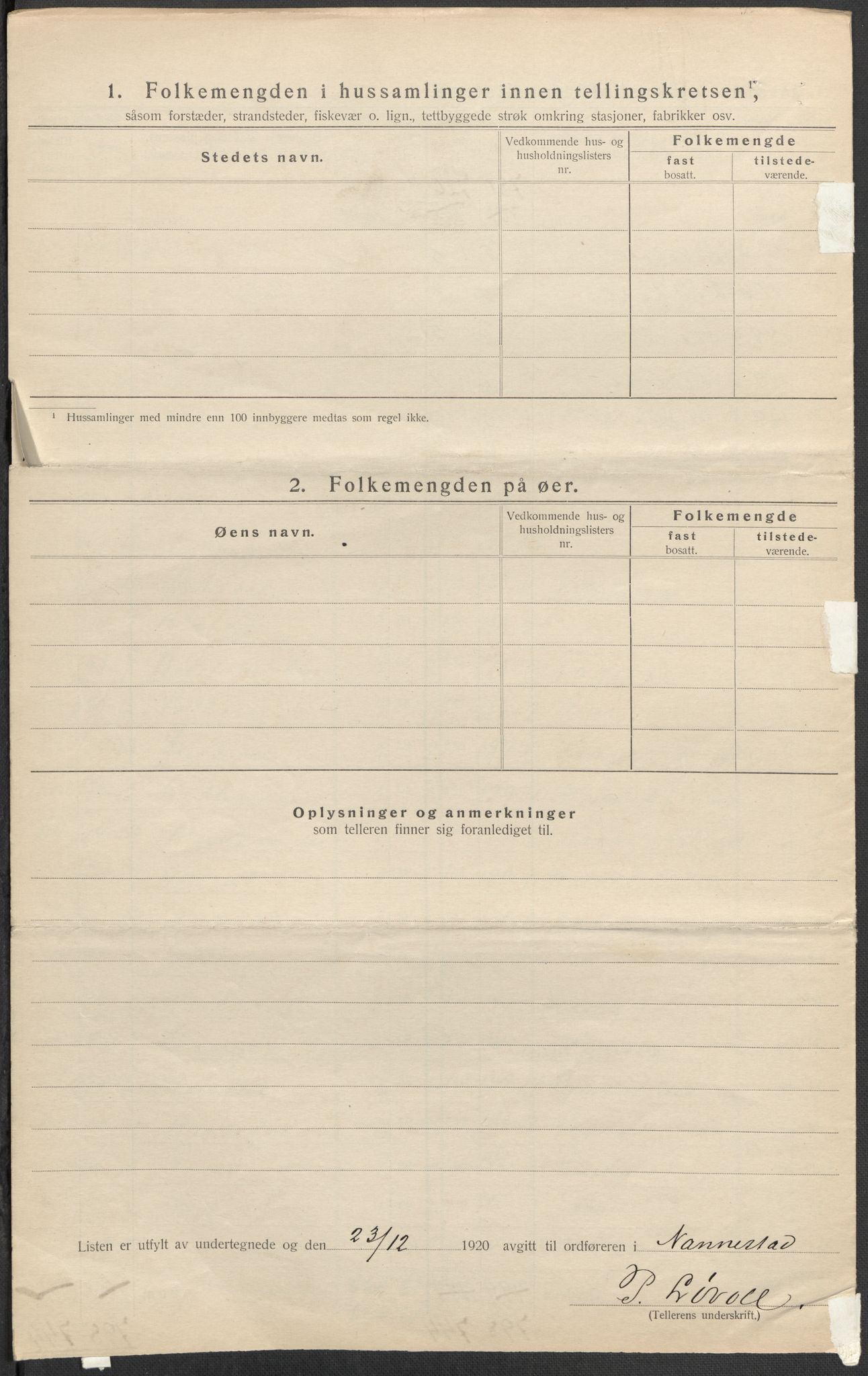 SAO, 1920 census for Nannestad, 1920, p. 27