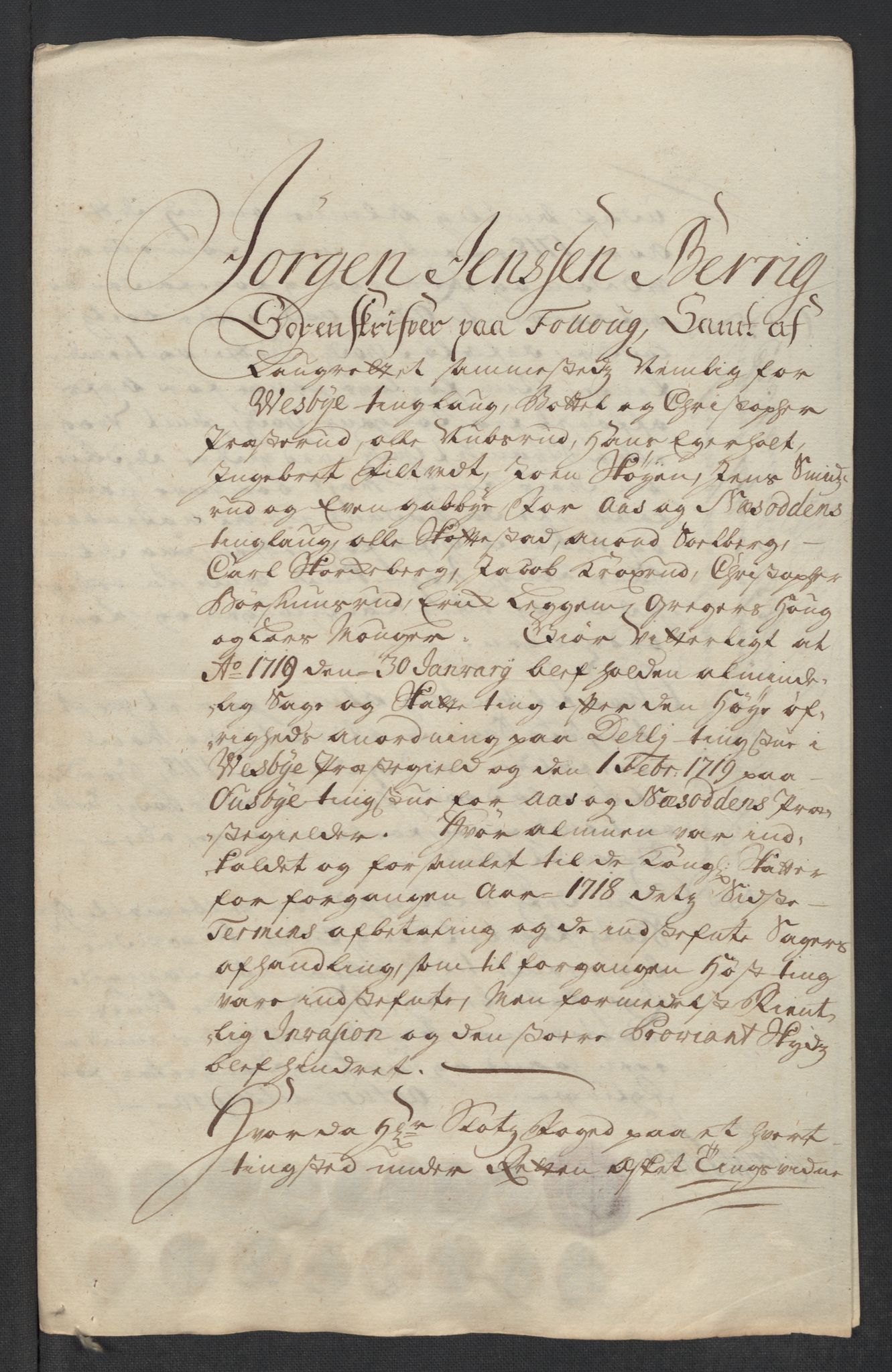 Rentekammeret inntil 1814, Reviderte regnskaper, Fogderegnskap, AV/RA-EA-4092/R10/L0456: Fogderegnskap Aker og Follo, 1718, p. 284