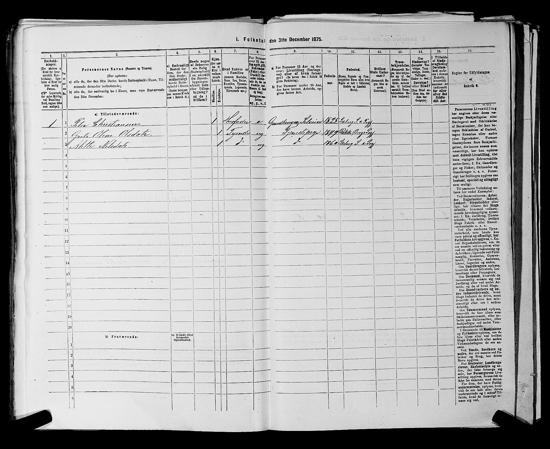 RA, 1875 census for 0115P Skjeberg, 1875, p. 836