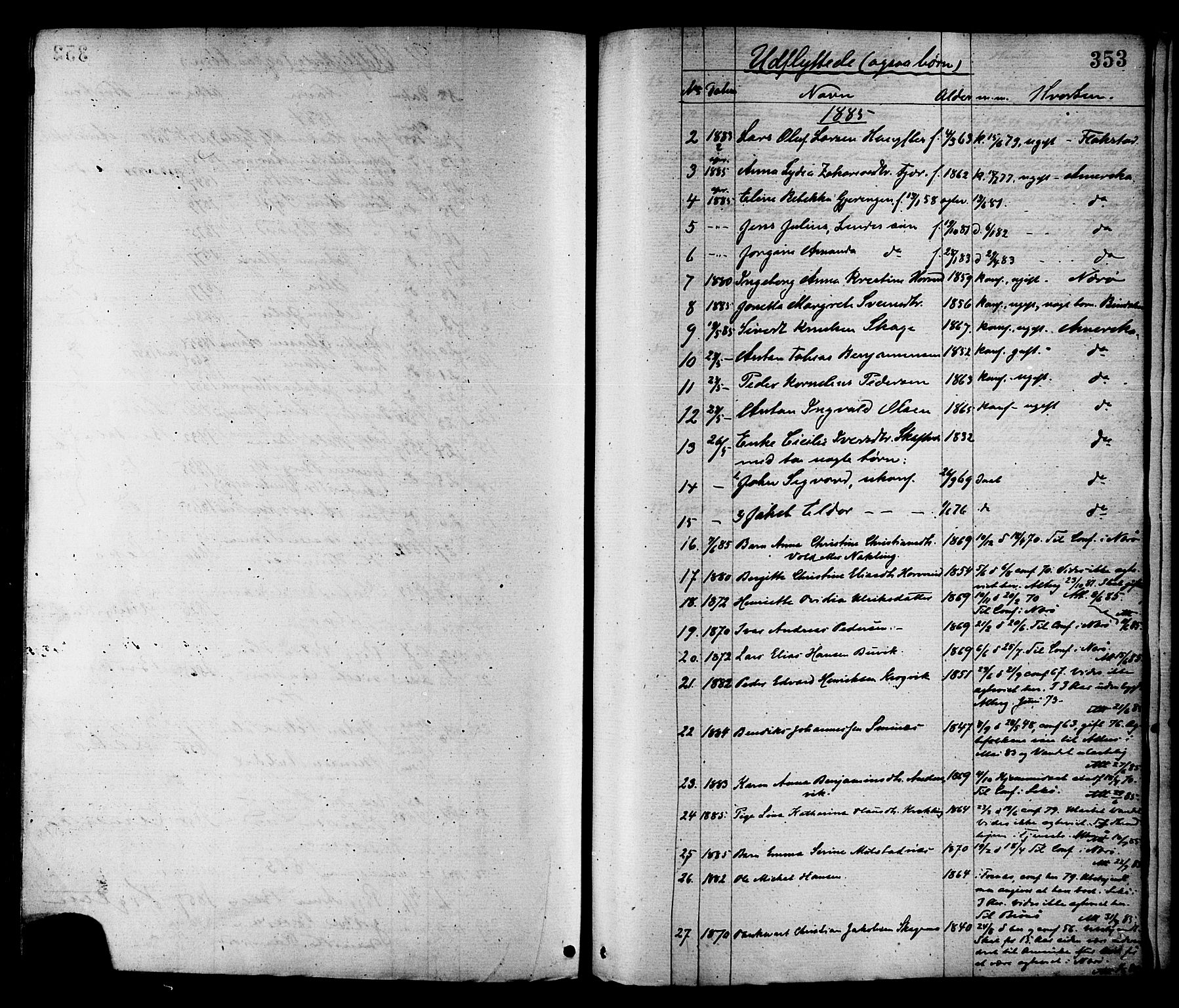 Ministerialprotokoller, klokkerbøker og fødselsregistre - Nord-Trøndelag, SAT/A-1458/780/L0642: Parish register (official) no. 780A07 /1, 1874-1885, p. 353