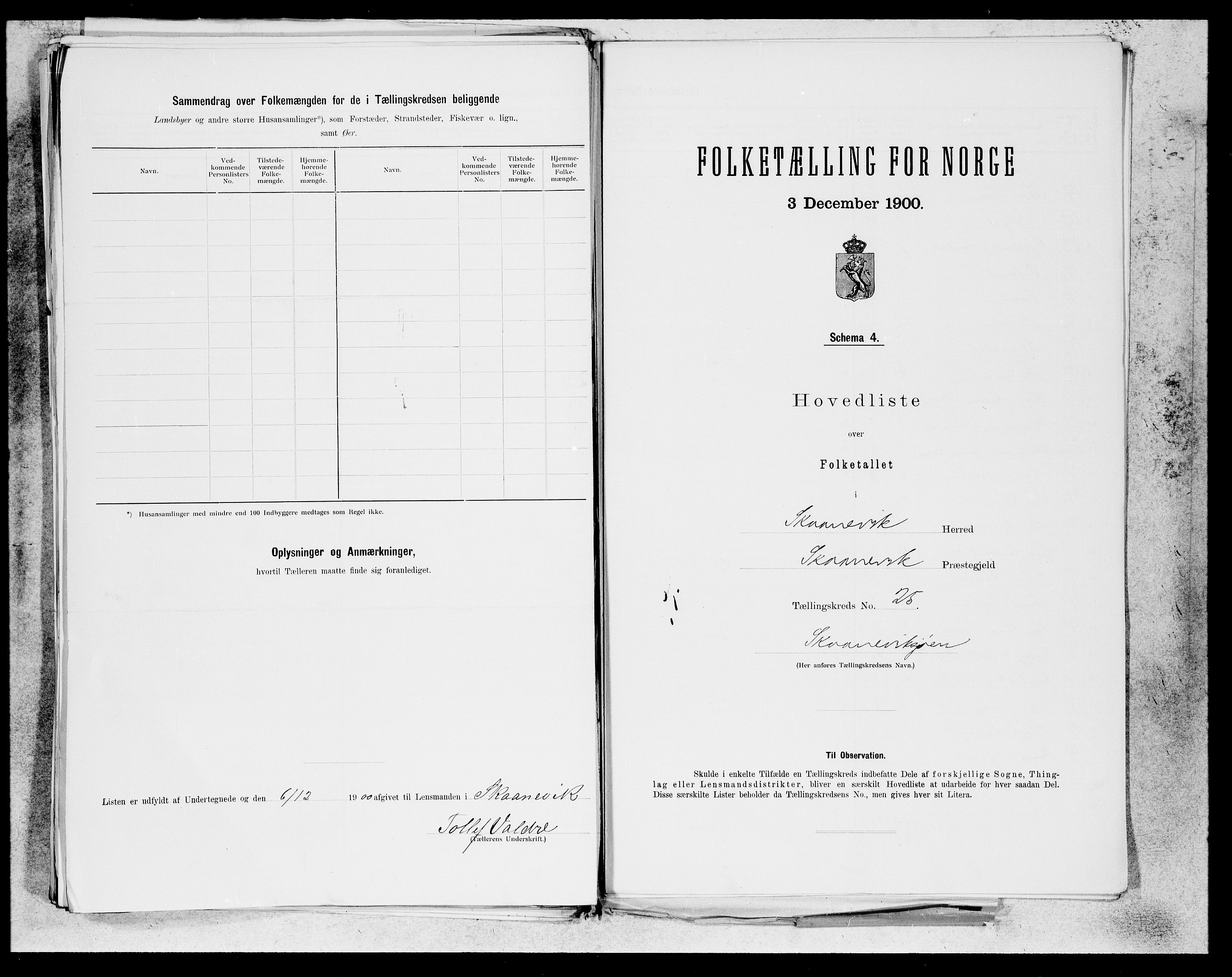 SAB, 1900 census for Skånevik, 1900, p. 49