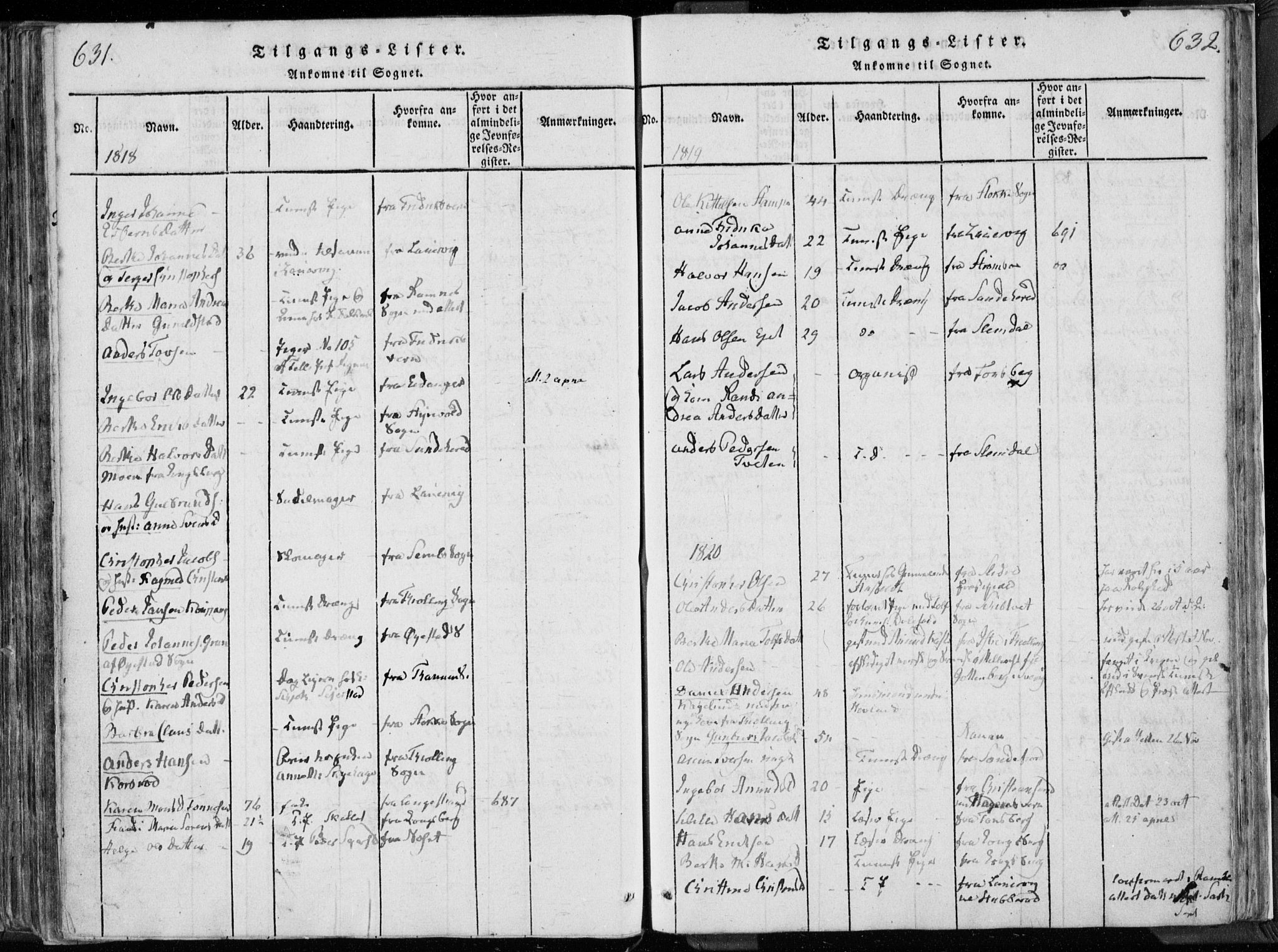 Hedrum kirkebøker, SAKO/A-344/F/Fa/L0004: Parish register (official) no. I 4, 1817-1835, p. 631-632