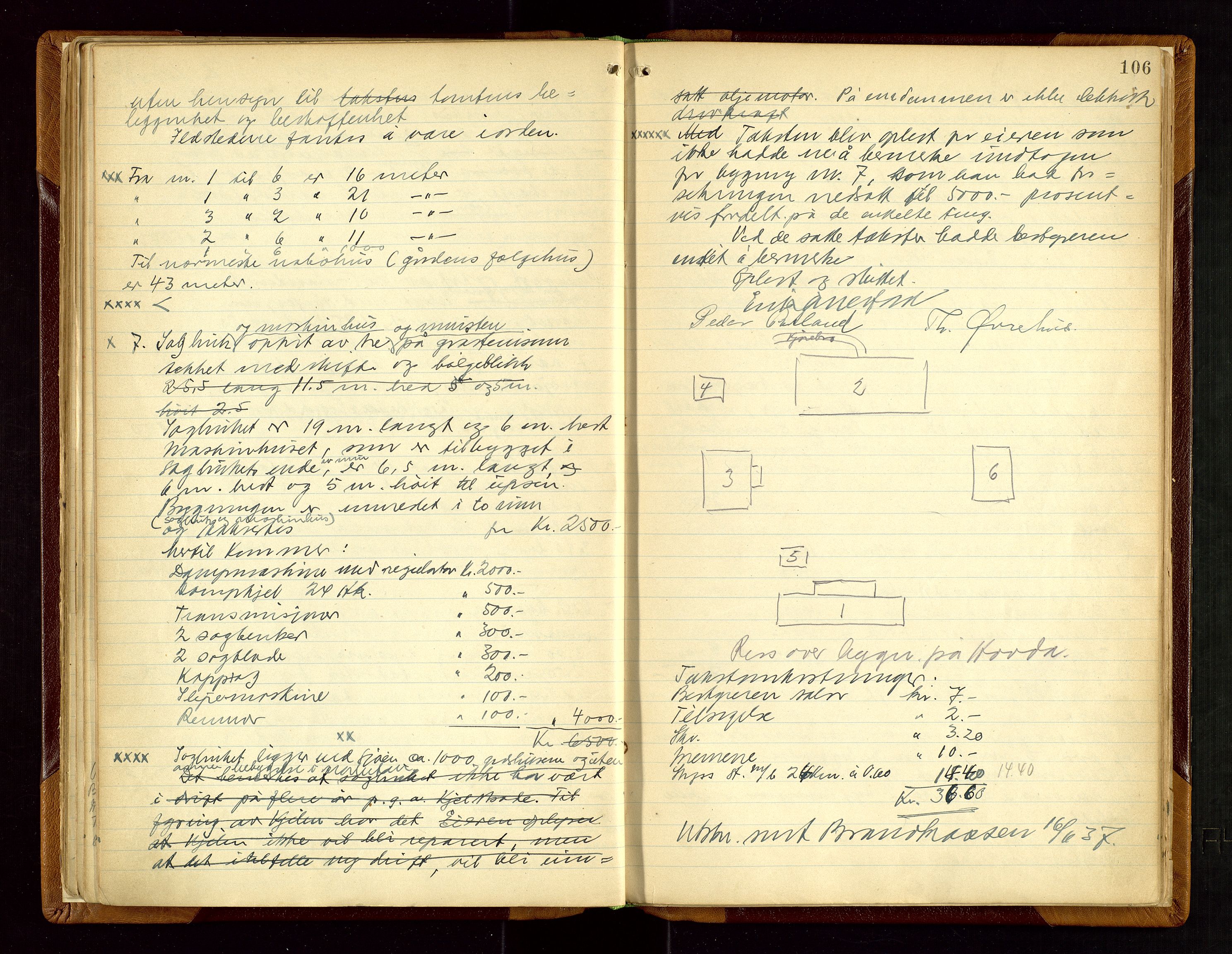 Hjelmeland lensmannskontor, AV/SAST-A-100439/Goa/L0002: Branntakstprotokoll, 1892-1943, p. 105b-106a