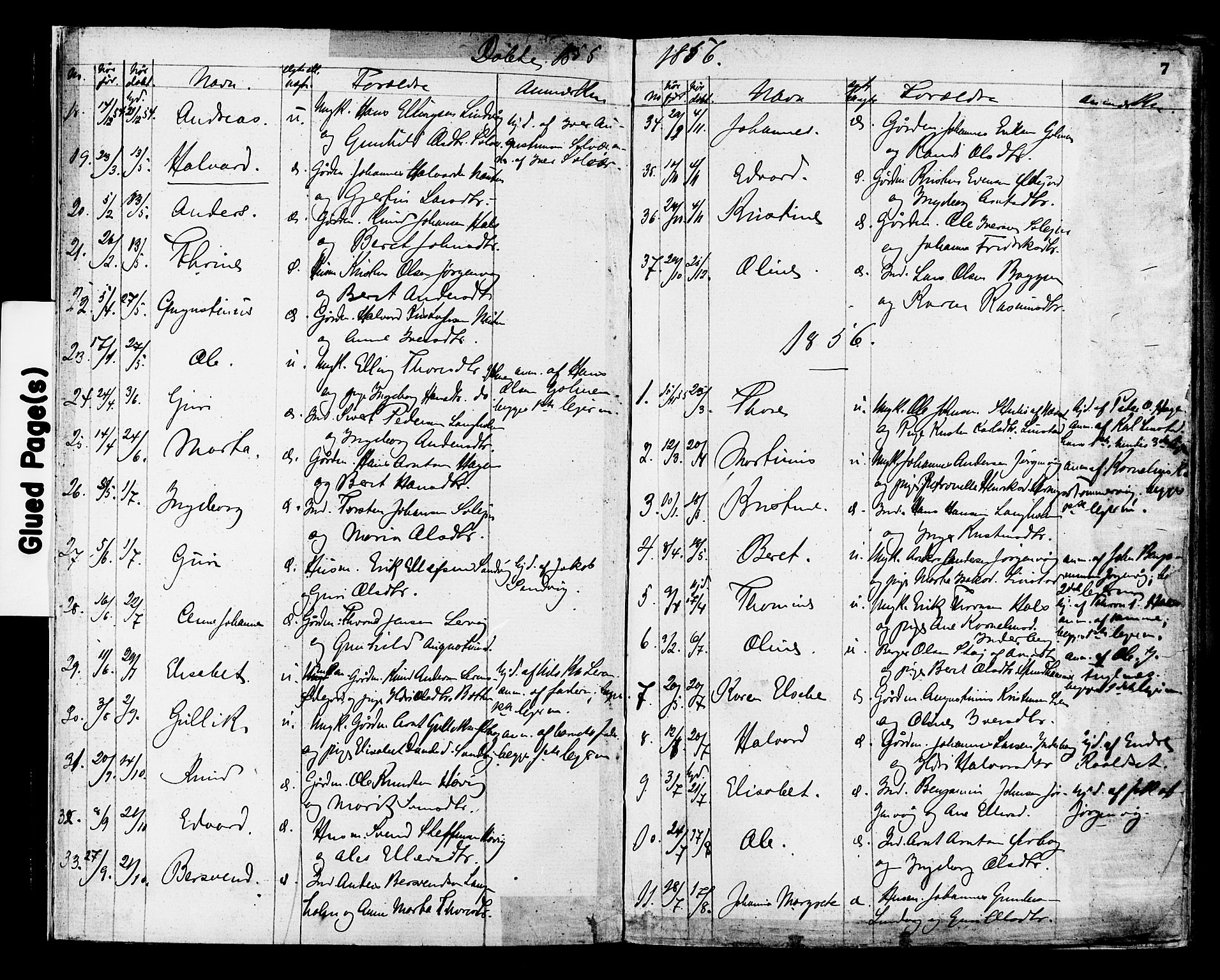 Ministerialprotokoller, klokkerbøker og fødselsregistre - Møre og Romsdal, AV/SAT-A-1454/577/L0894: Parish register (official) no. 577A01, 1850-1874, p. 7