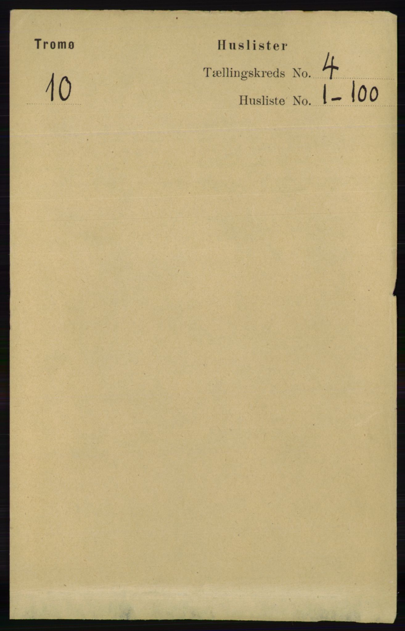 RA, 1891 census for 0921 Tromøy, 1891, p. 1356