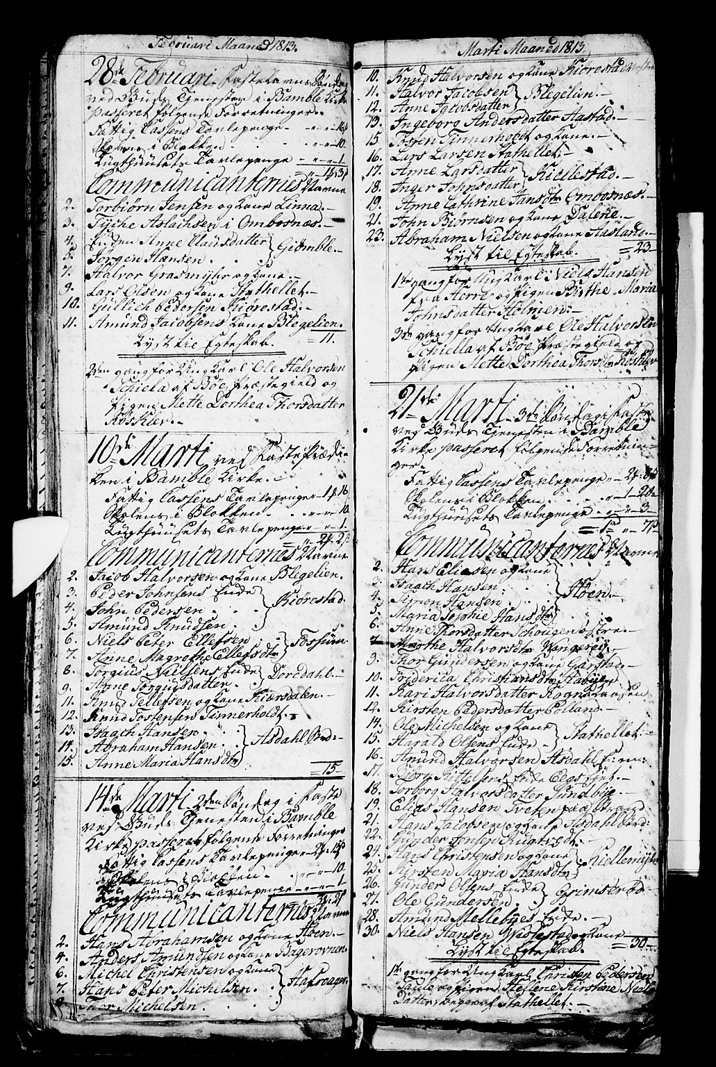 Bamble kirkebøker, AV/SAKO-A-253/G/Ga/L0004: Parish register (copy) no. I 4, 1808-1814