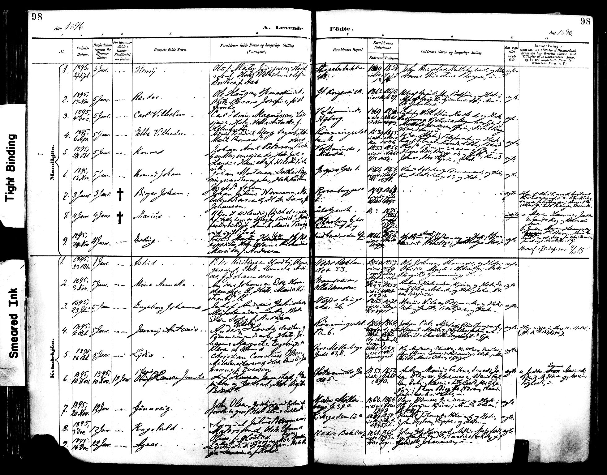 Ministerialprotokoller, klokkerbøker og fødselsregistre - Sør-Trøndelag, AV/SAT-A-1456/604/L0197: Parish register (official) no. 604A18, 1893-1900, p. 98