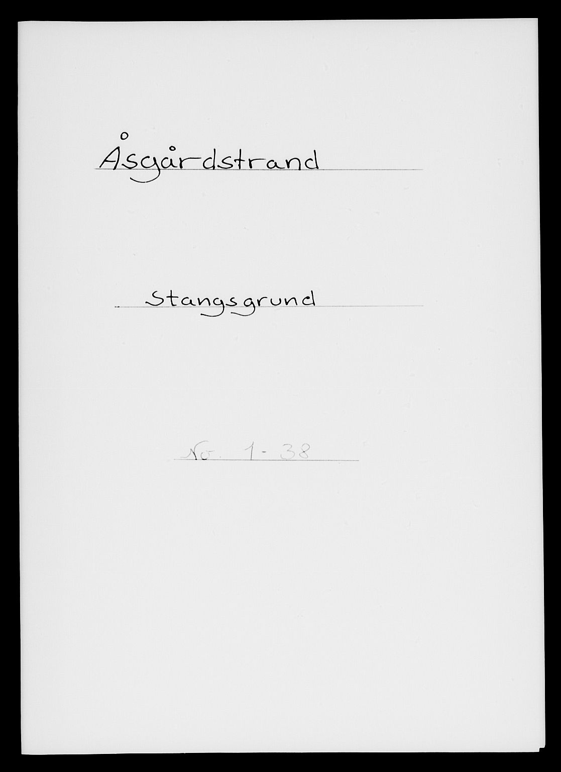 SAKO, 1885 census for 0704 Åsgårdstrand, 1885, p. 1