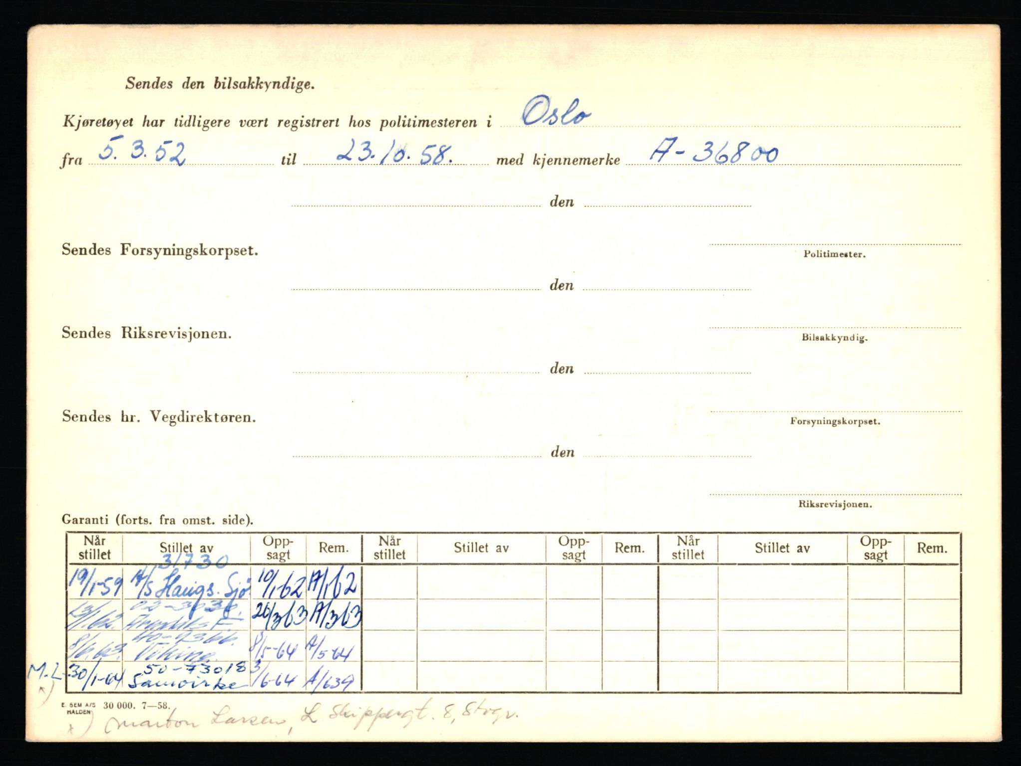 Stavanger trafikkstasjon, AV/SAST-A-101942/0/F/L0024: L-13000 - L-13499, 1930-1971, p. 46