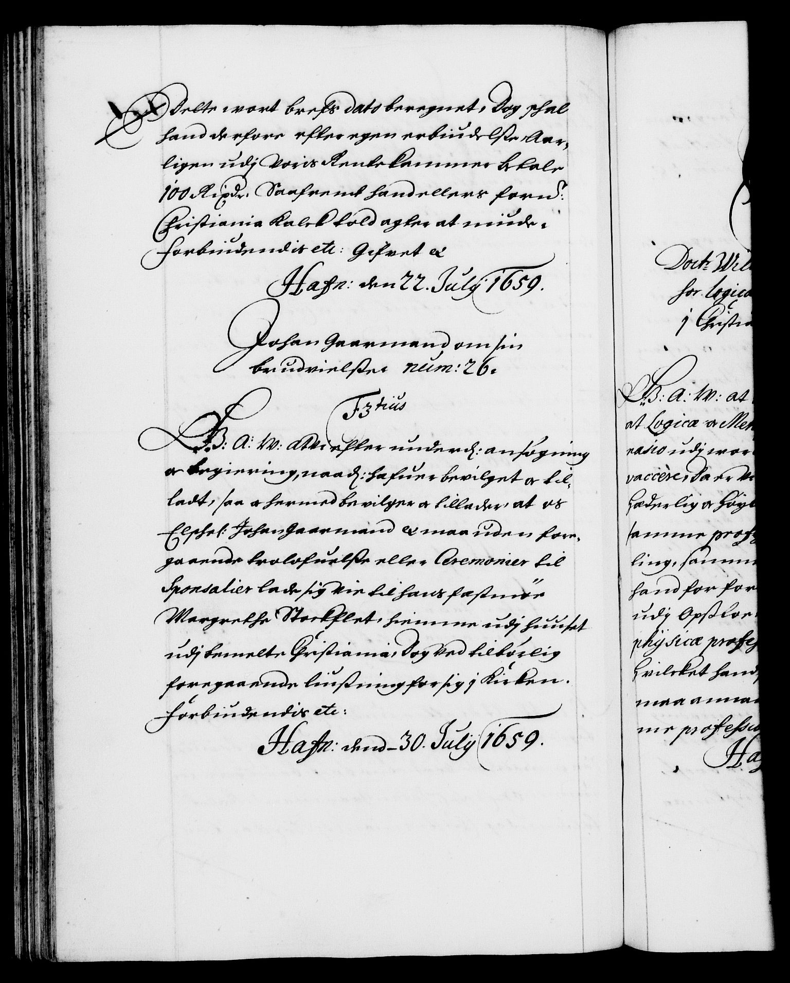 Danske Kanselli 1572-1799, RA/EA-3023/F/Fc/Fca/Fcaa/L0009: Norske registre (mikrofilm), 1657-1660, p. 137b