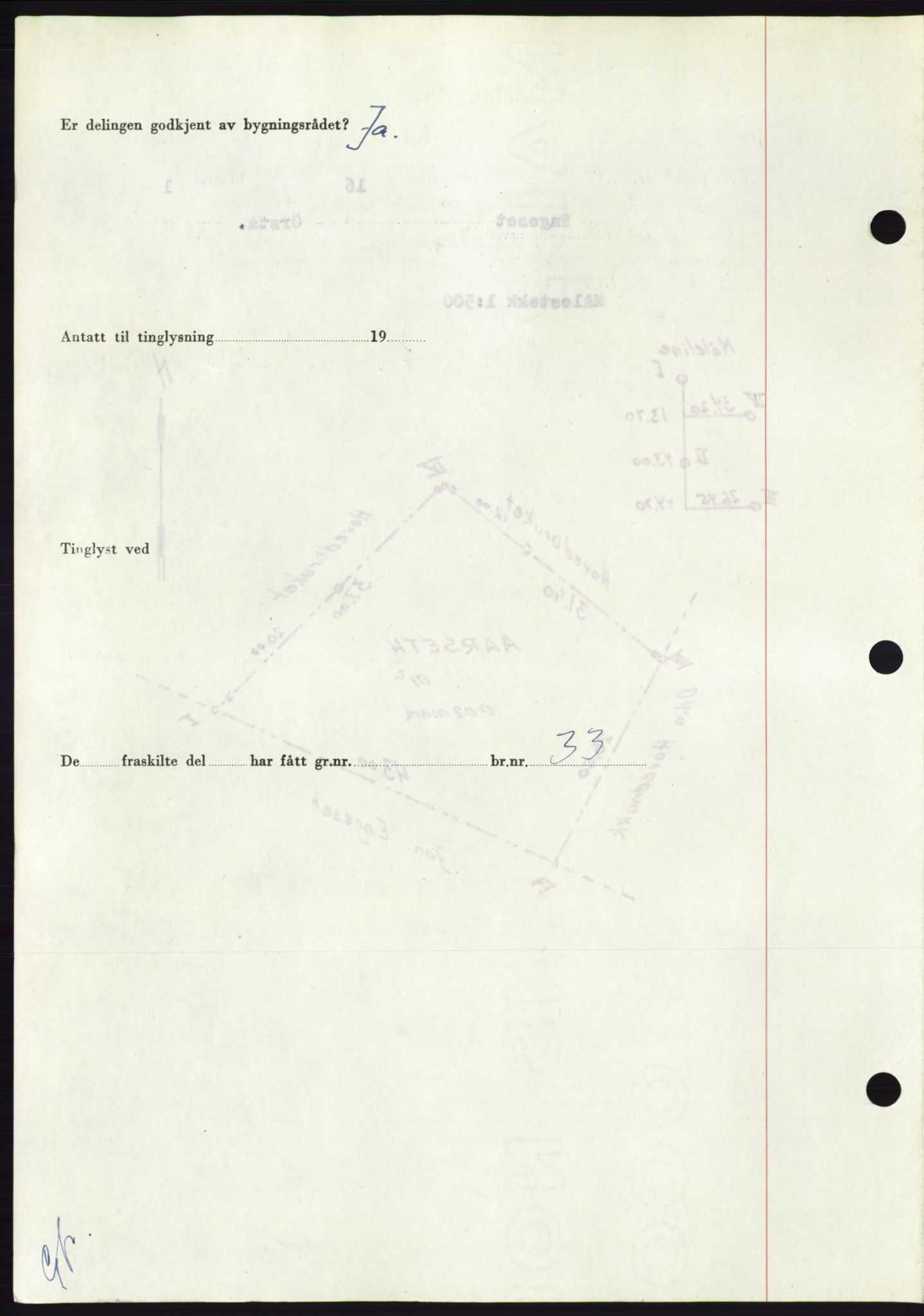 Søre Sunnmøre sorenskriveri, AV/SAT-A-4122/1/2/2C/L0090: Mortgage book no. 16A, 1951-1951, Diary no: : 2157/1951
