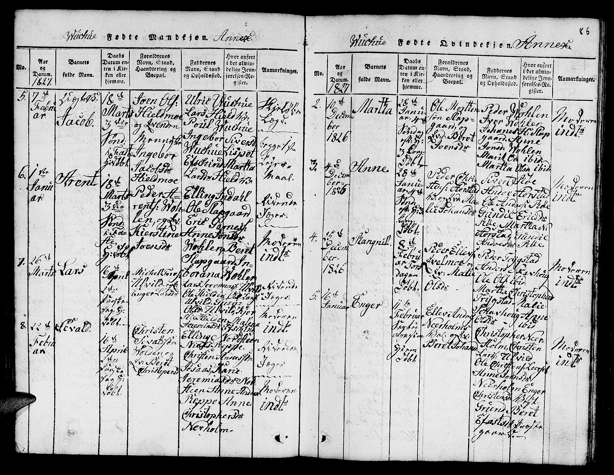 Ministerialprotokoller, klokkerbøker og fødselsregistre - Nord-Trøndelag, SAT/A-1458/724/L0265: Parish register (copy) no. 724C01, 1816-1845, p. 86