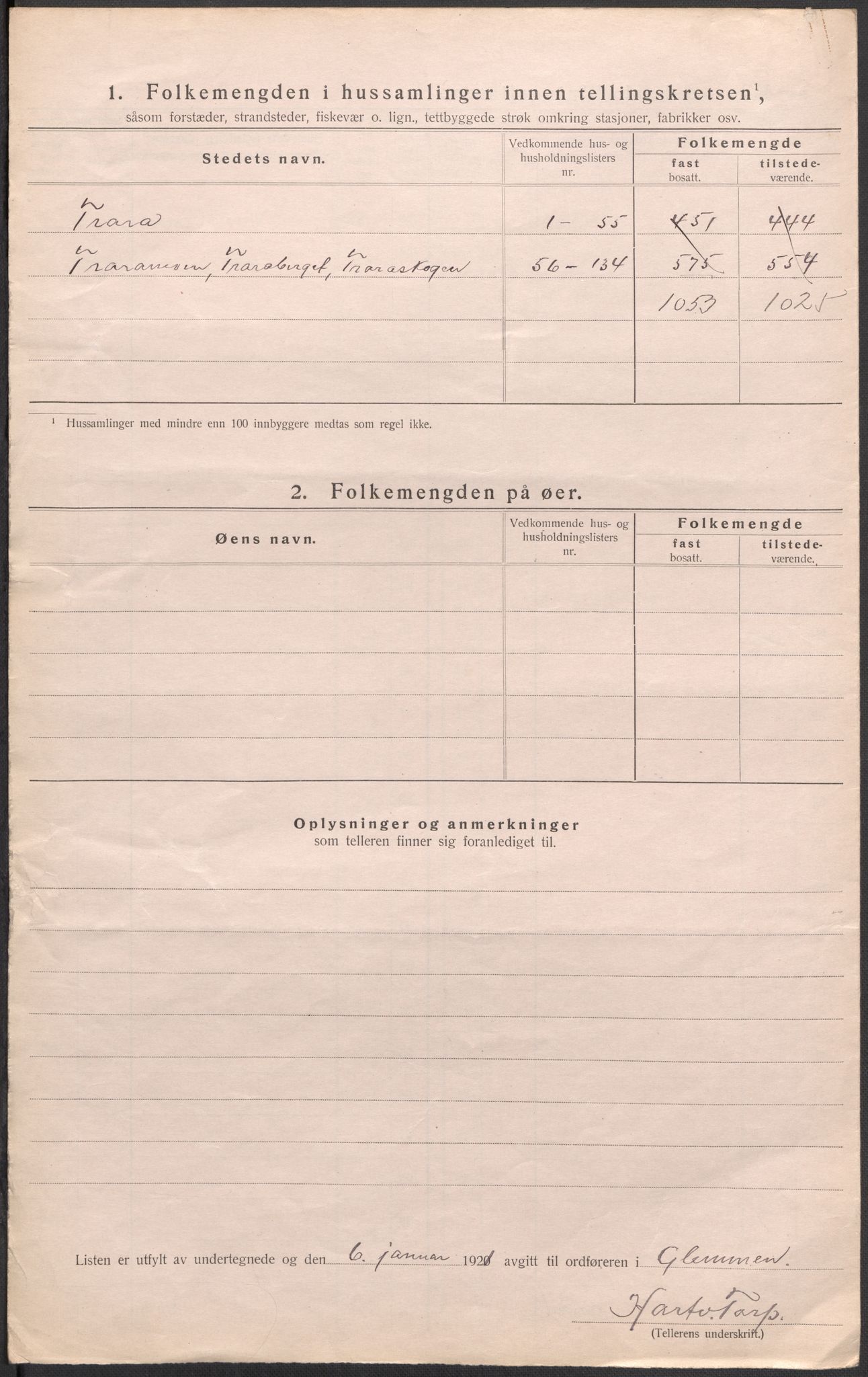 SAO, 1920 census for Glemmen, 1920, p. 27