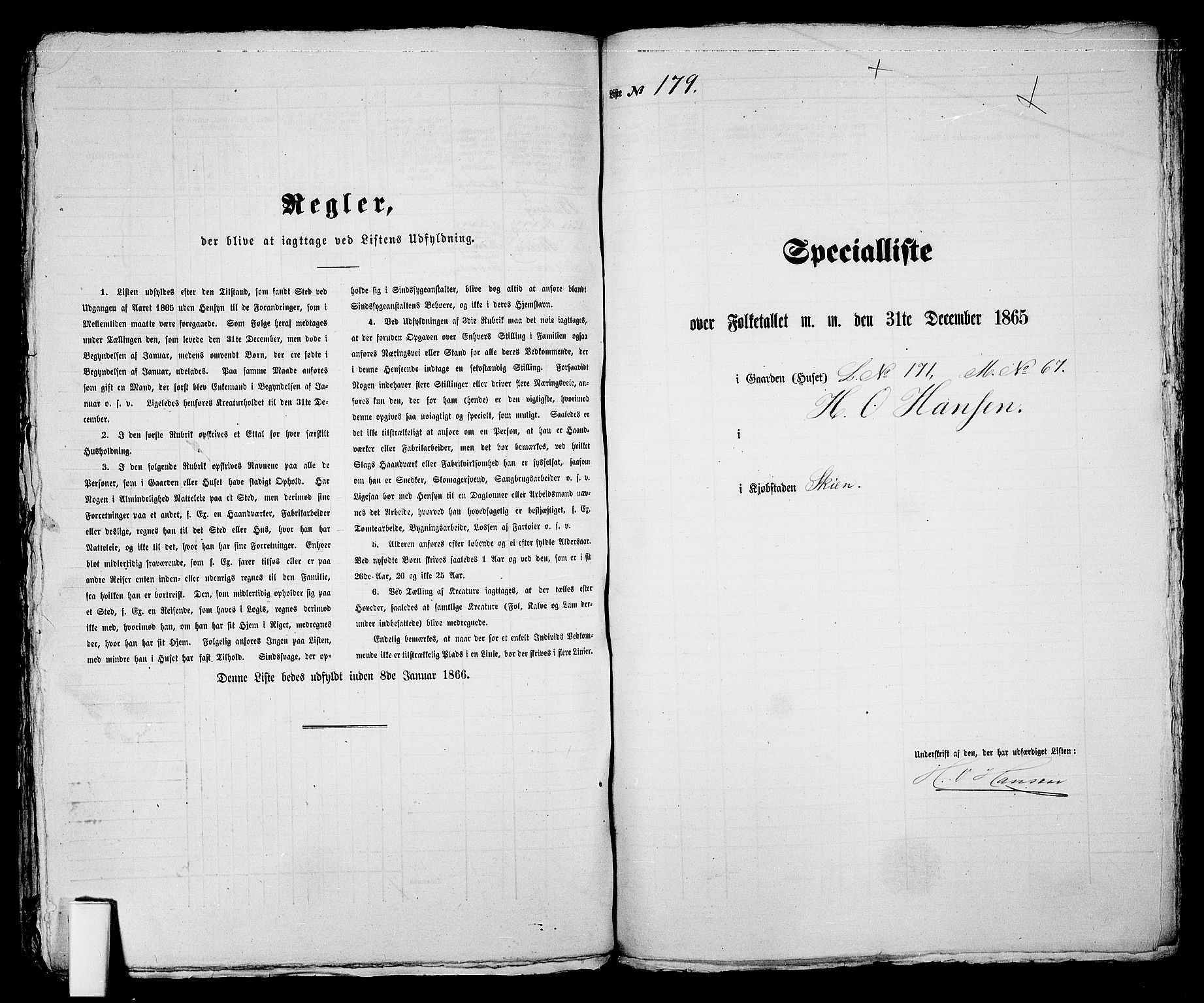 RA, 1865 census for Skien, 1865, p. 368