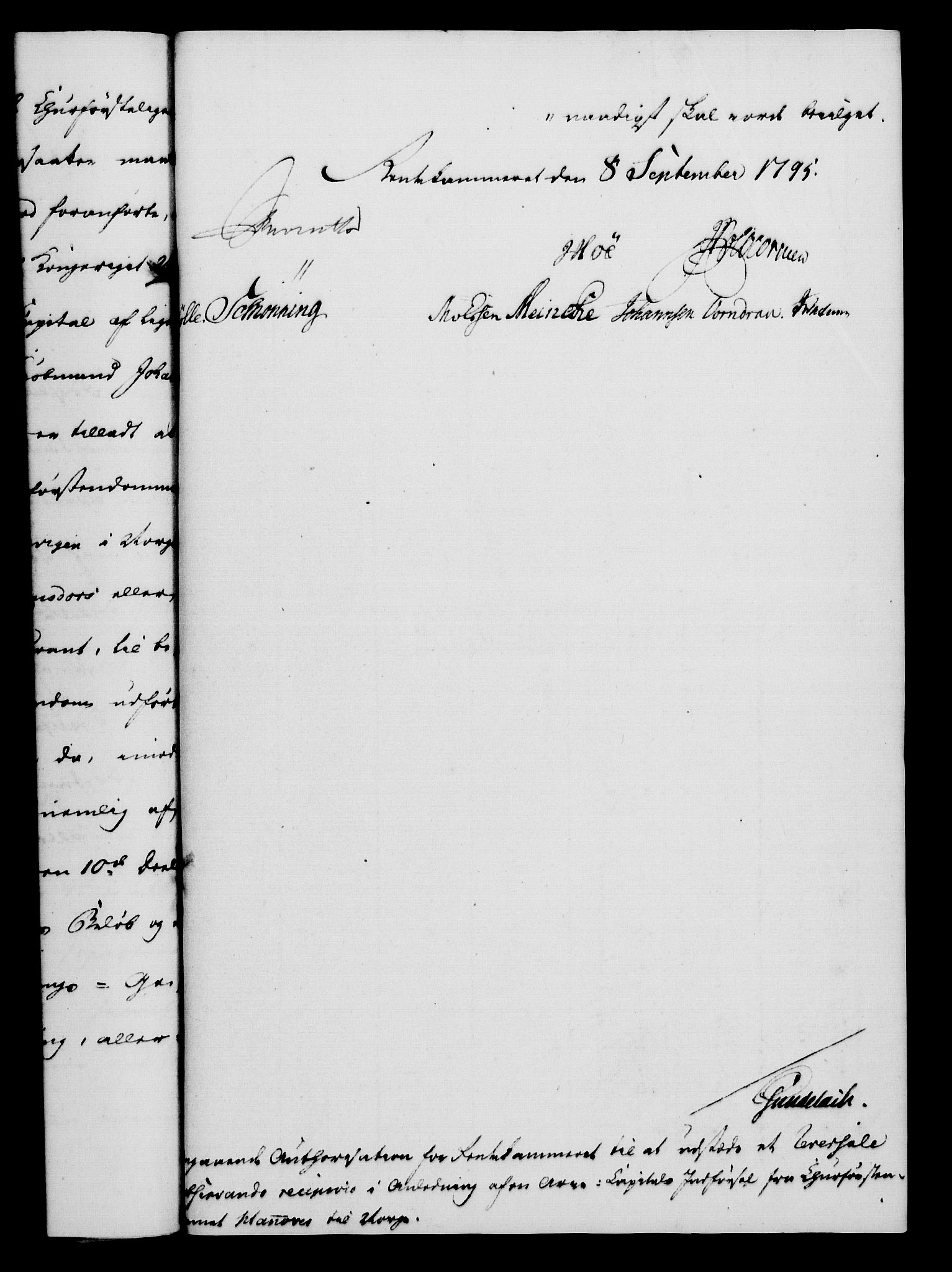 Rentekammeret, Kammerkanselliet, RA/EA-3111/G/Gf/Gfa/L0077: Norsk relasjons- og resolusjonsprotokoll (merket RK 52.77), 1795, p. 374