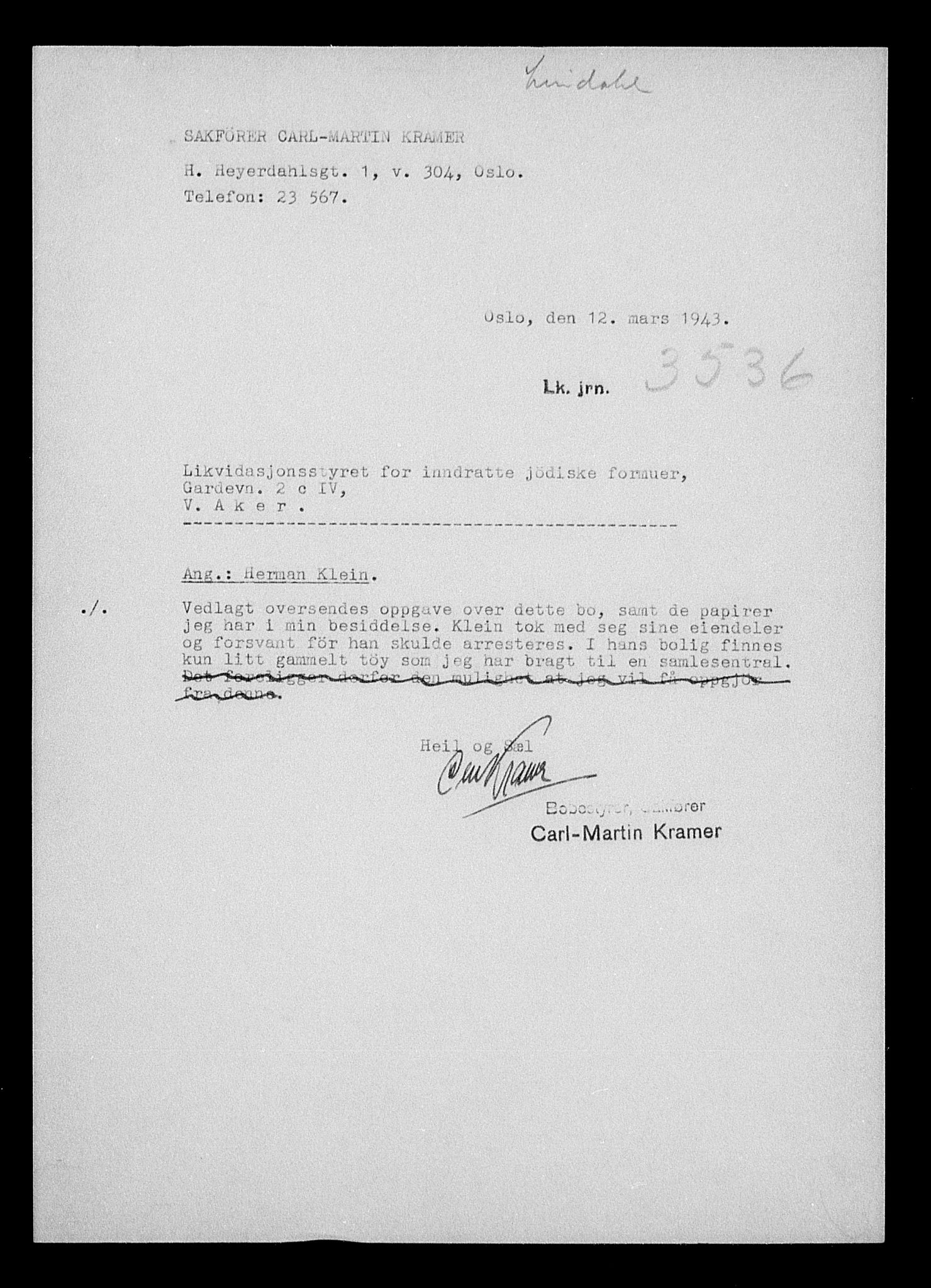 Justisdepartementet, Tilbakeføringskontoret for inndratte formuer, AV/RA-S-1564/H/Hc/Hcc/L0952: --, 1945-1947, p. 133