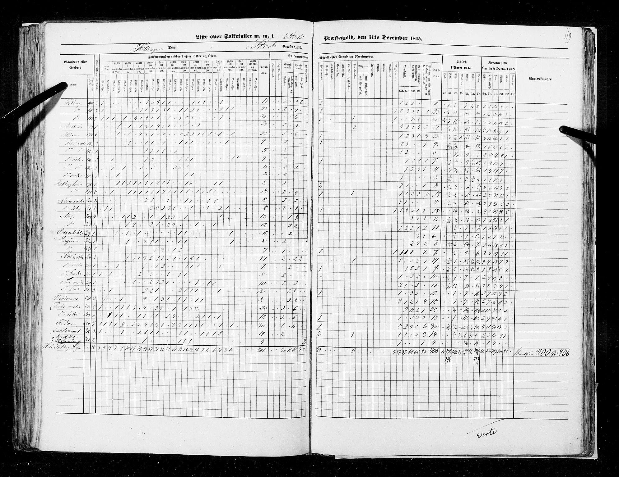 RA, Census 1845, vol. 9A: Nordre Trondhjems amt, 1845, p. 119