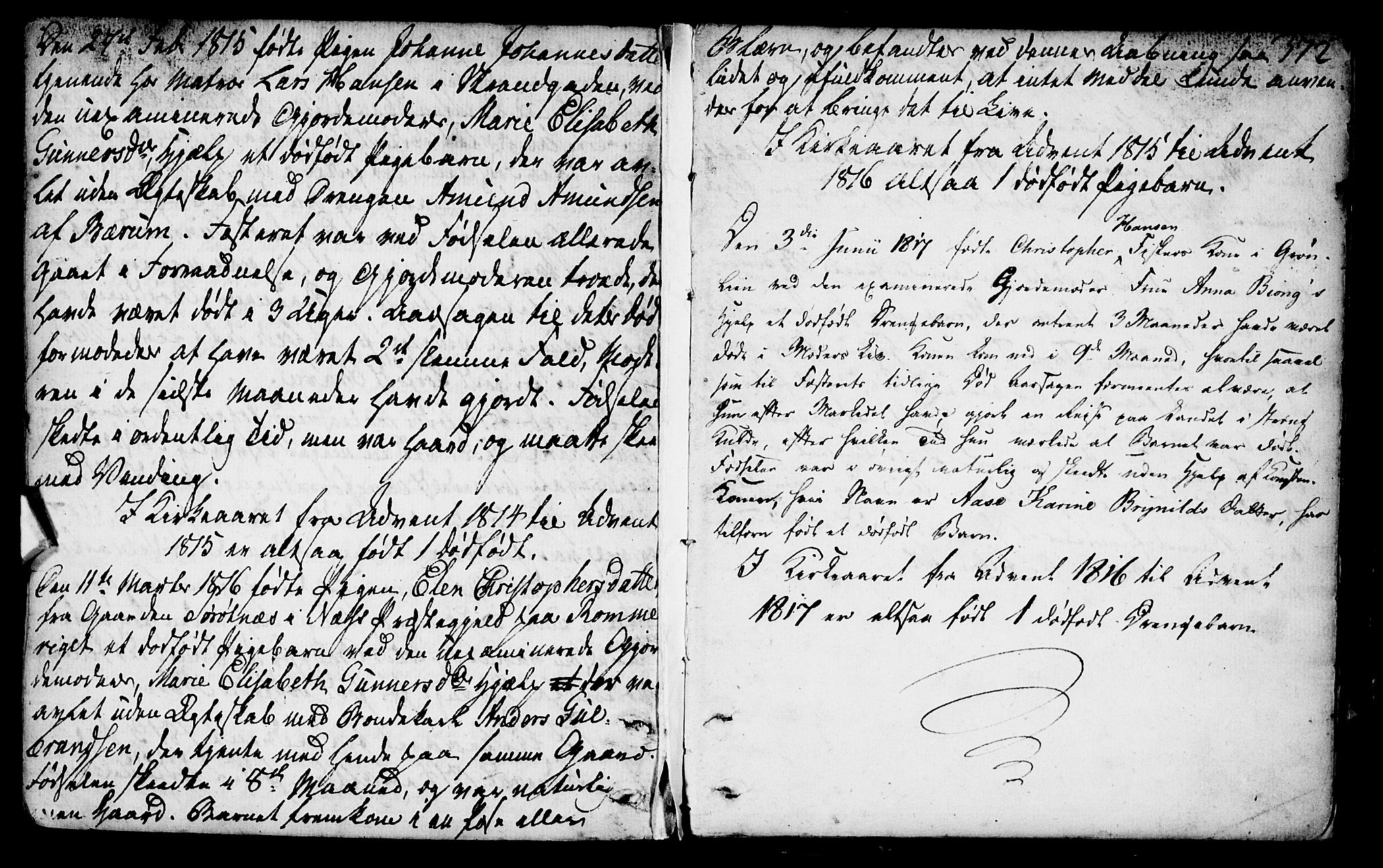 Gamlebyen prestekontor Kirkebøker, SAO/A-10884/F/Fa/L0001: Parish register (official) no. 1, 1734-1818, p. 372