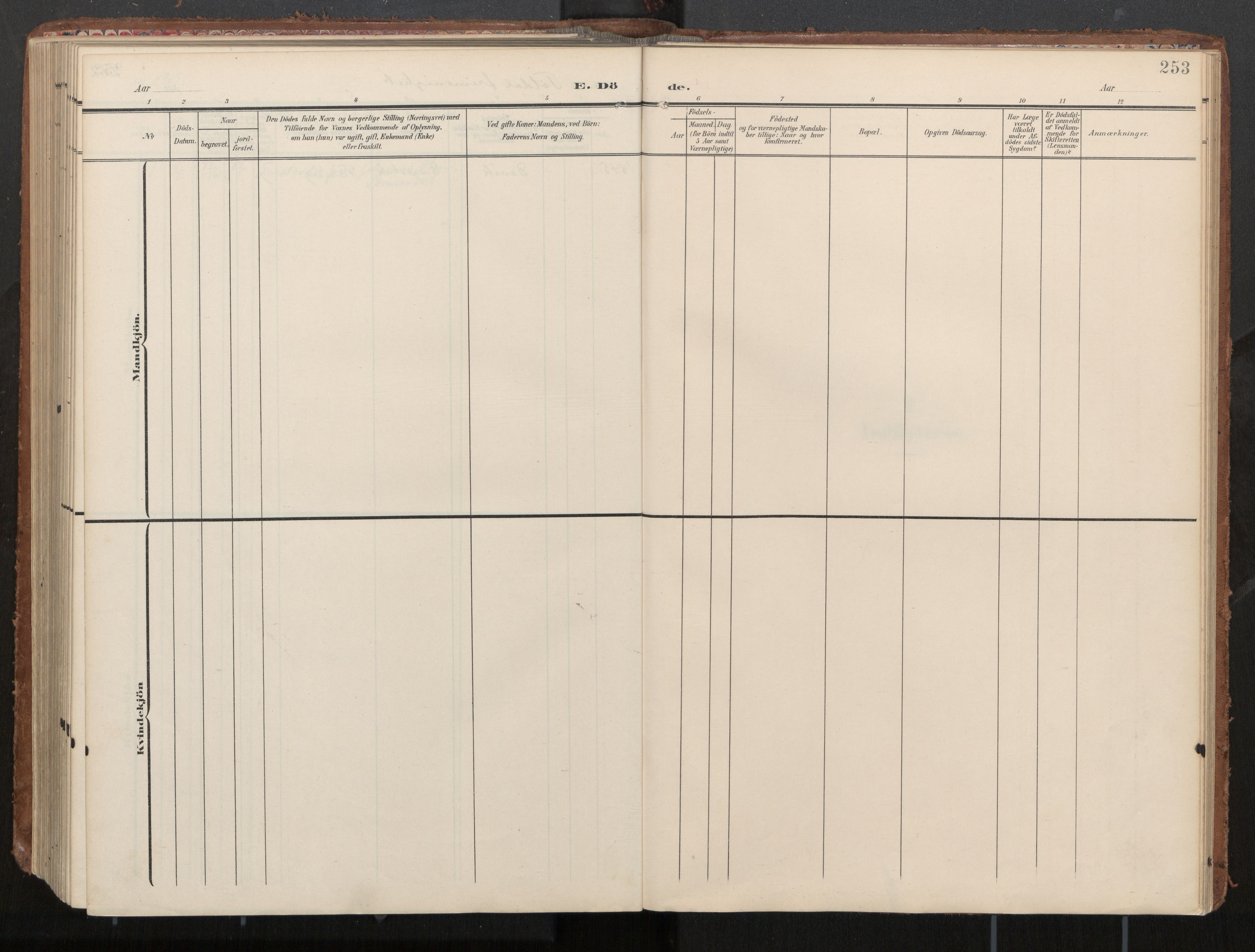 Ministerialprotokoller, klokkerbøker og fødselsregistre - Nord-Trøndelag, AV/SAT-A-1458/774/L0629: Parish register (official), 1904-1926, p. 253