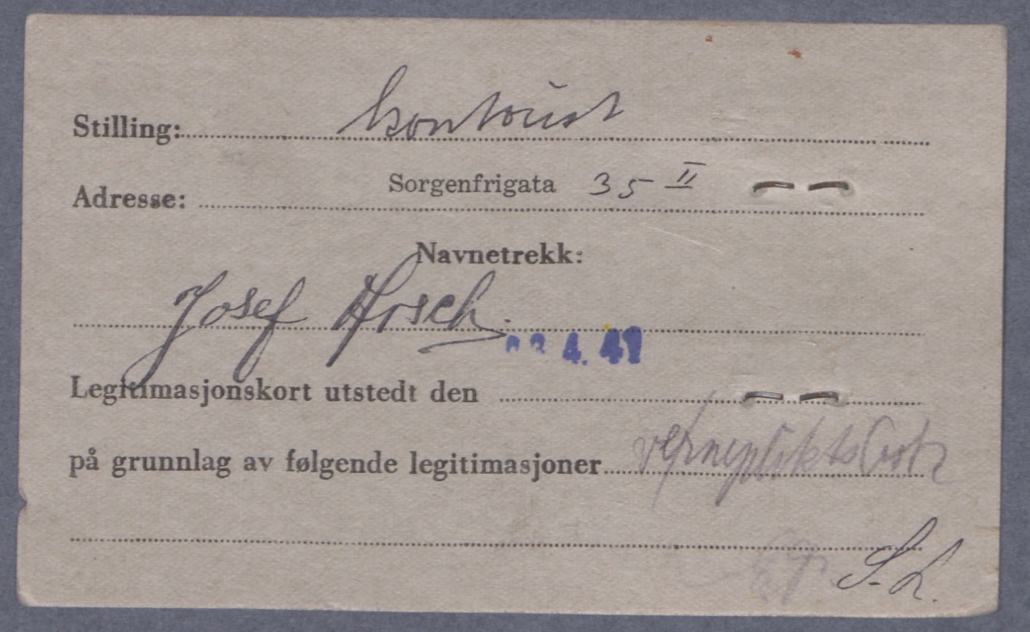 Sosialdepartementet, Våre Falne, RA/S-1708/E/Ee/L0021A: Fotografier av jøder på legitimasjonskort (1941-42), 1941-1942, p. 8