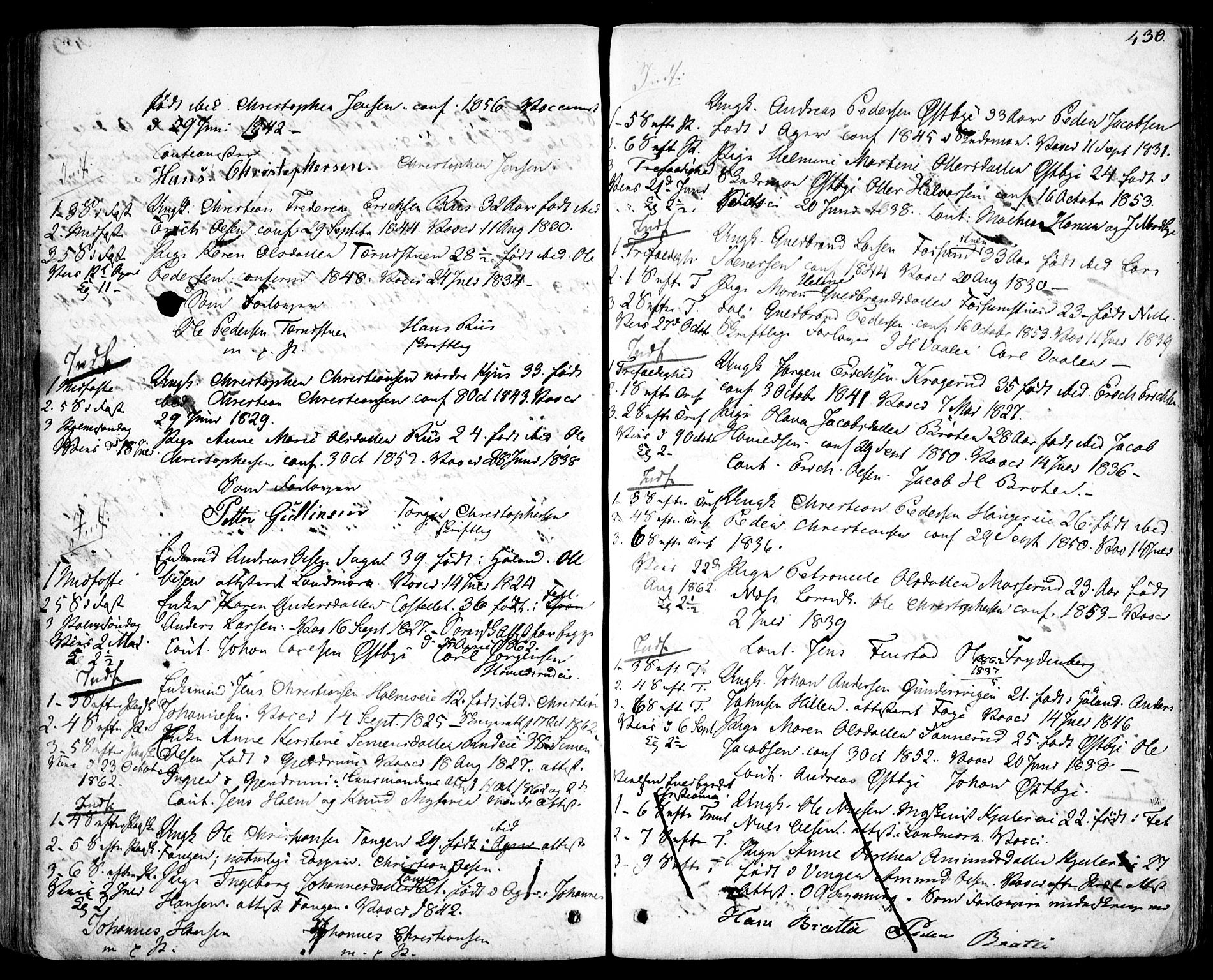 Skedsmo prestekontor Kirkebøker, AV/SAO-A-10033a/F/Fa/L0009: Parish register (official) no. I 9, 1830-1853, p. 430