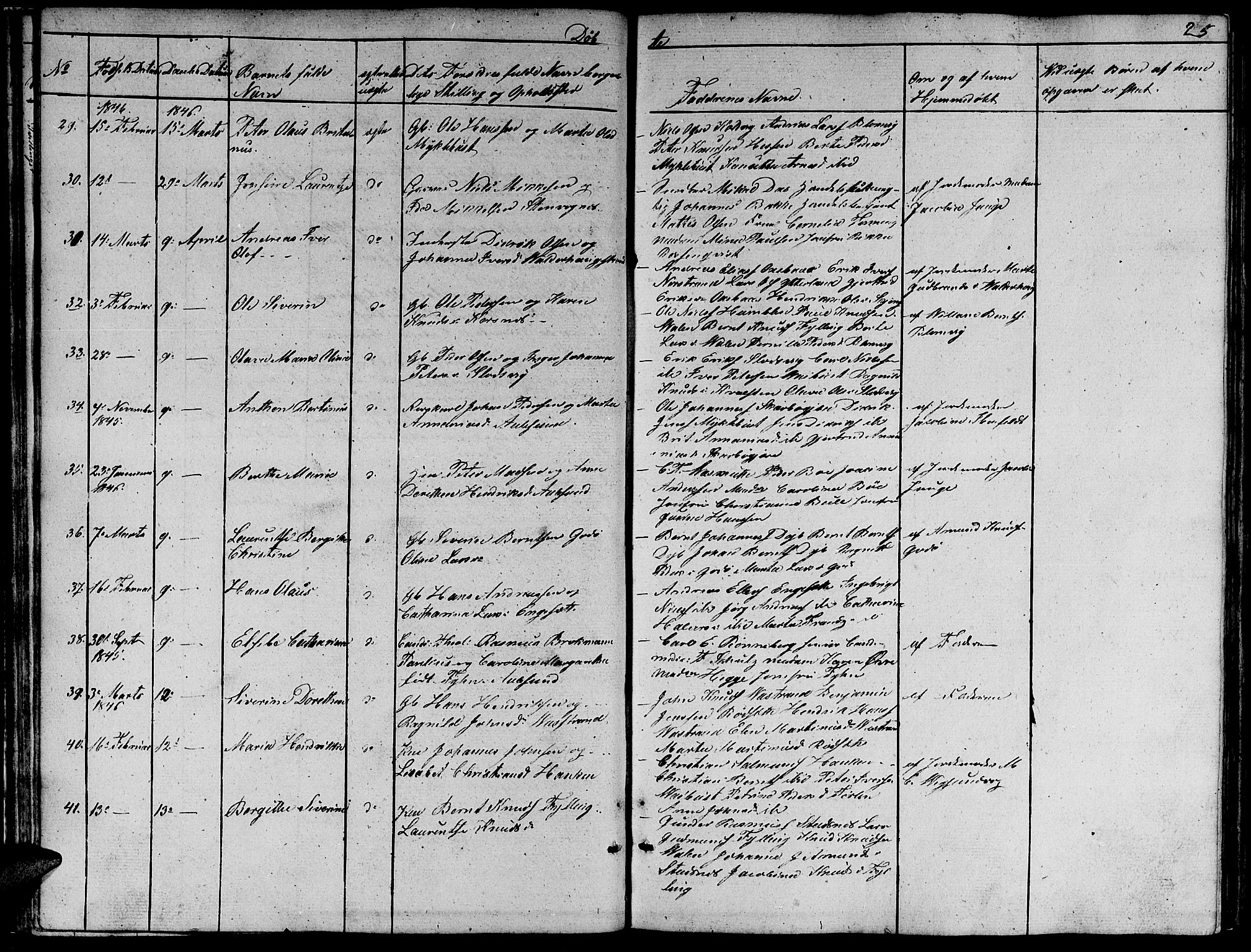 Ministerialprotokoller, klokkerbøker og fødselsregistre - Møre og Romsdal, SAT/A-1454/528/L0426: Parish register (copy) no. 528C07, 1844-1854, p. 25