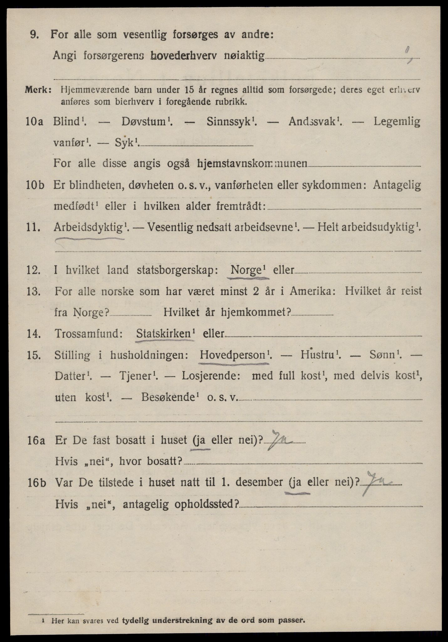 SAT, 1920 census for Ulstein, 1920, p. 4553