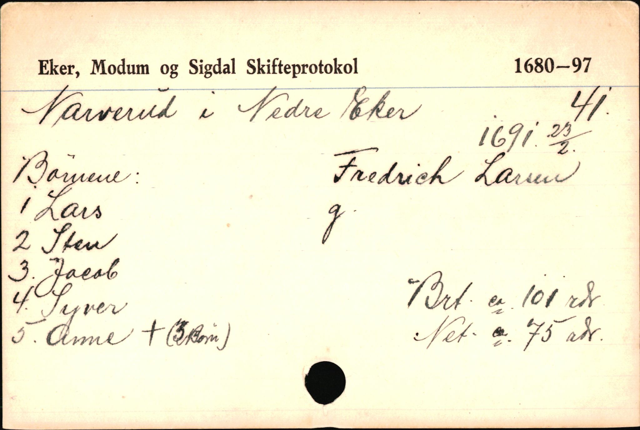 Eiker, Modum og Sigdal sorenskriveri, AV/SAKO-A-123/H, 1676-1828, p. 3536