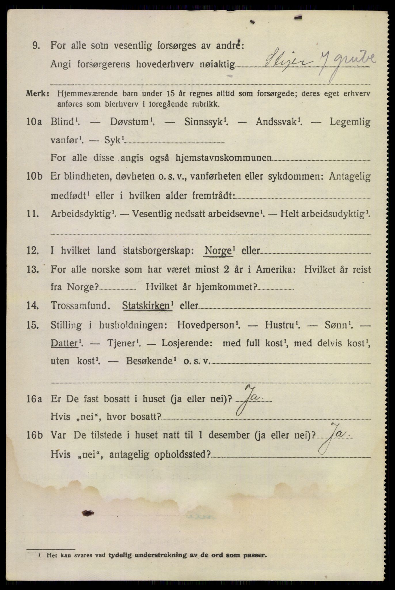 SAKO, 1920 census for Flesberg, 1920, p. 5168