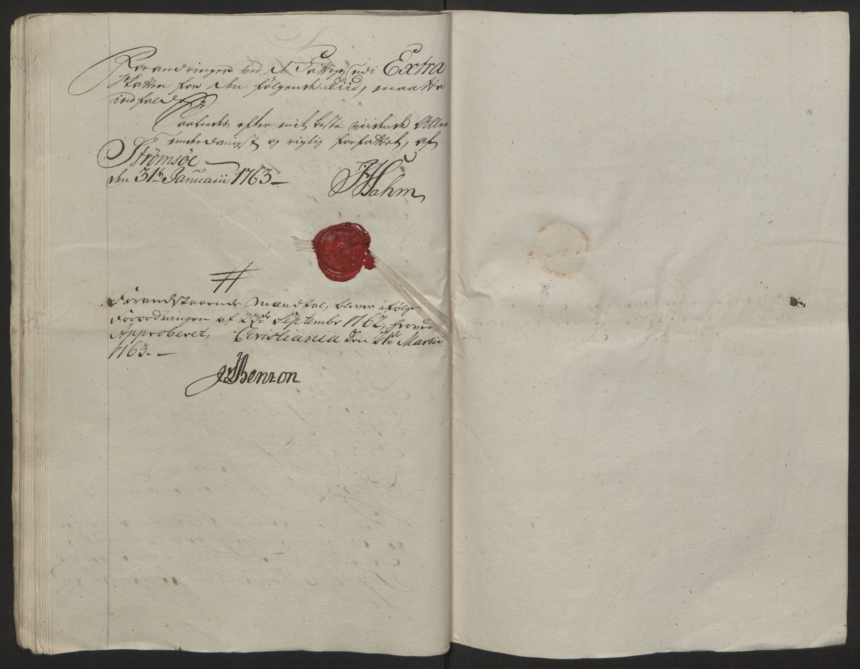 Rentekammeret inntil 1814, Reviderte regnskaper, Byregnskaper, AV/RA-EA-4066/R/Rg/L0144/0001: [G4] Kontribusjonsregnskap / Ekstraskatt, 1762-1767, p. 117