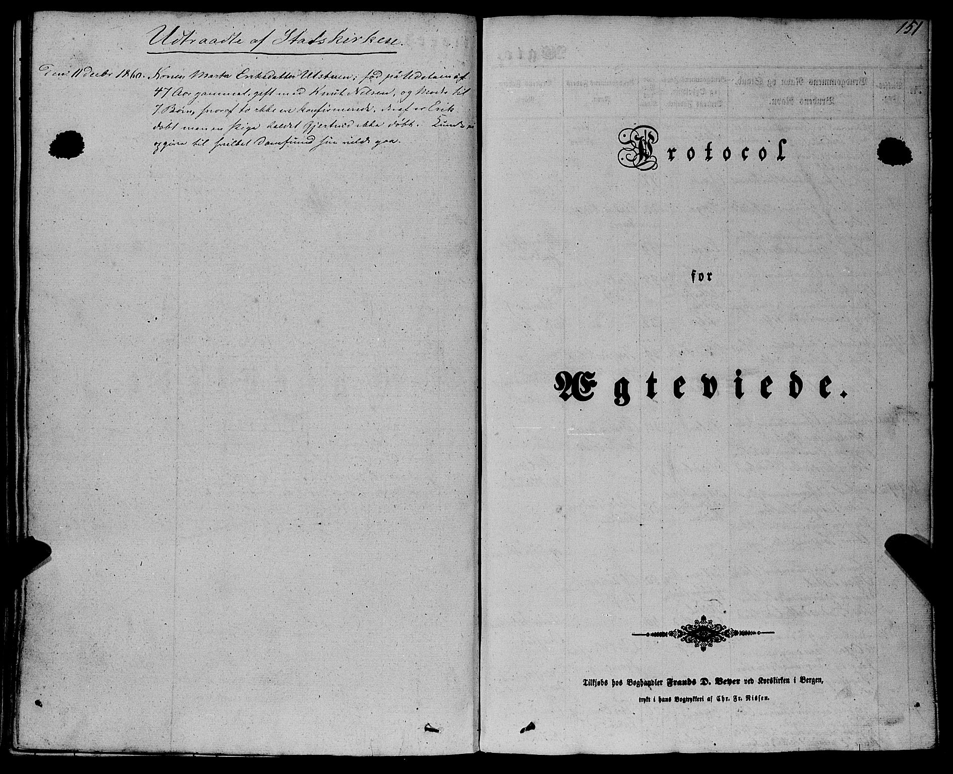 Etne sokneprestembete, SAB/A-75001/H/Haa: Parish register (official) no. A 8, 1848-1862, p. 151