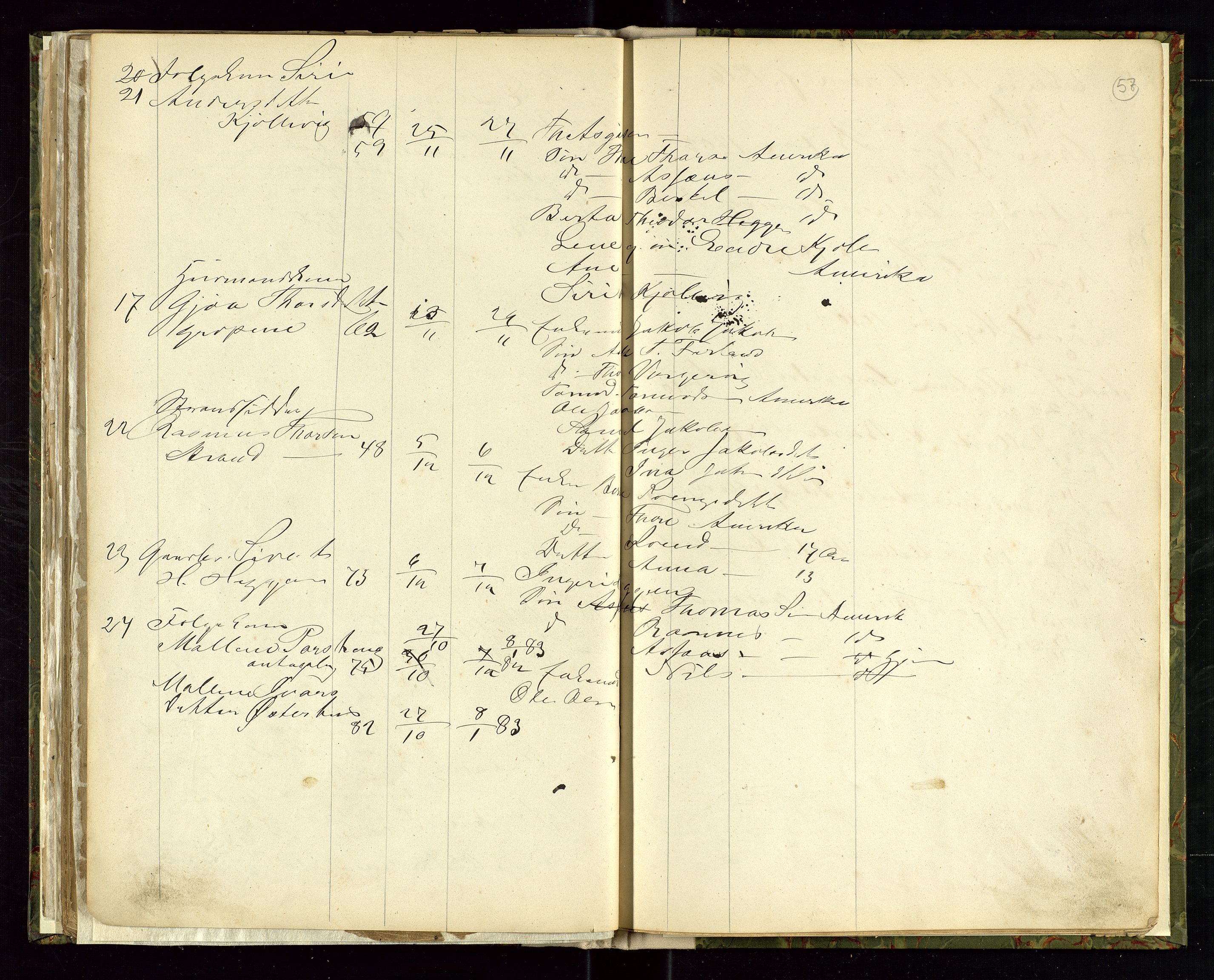 Strand og Forsand lensmannskontor, AV/SAST-A-100451/Gga/L0001: Dødsfallsprotokoll, 1865-1886, p. 57