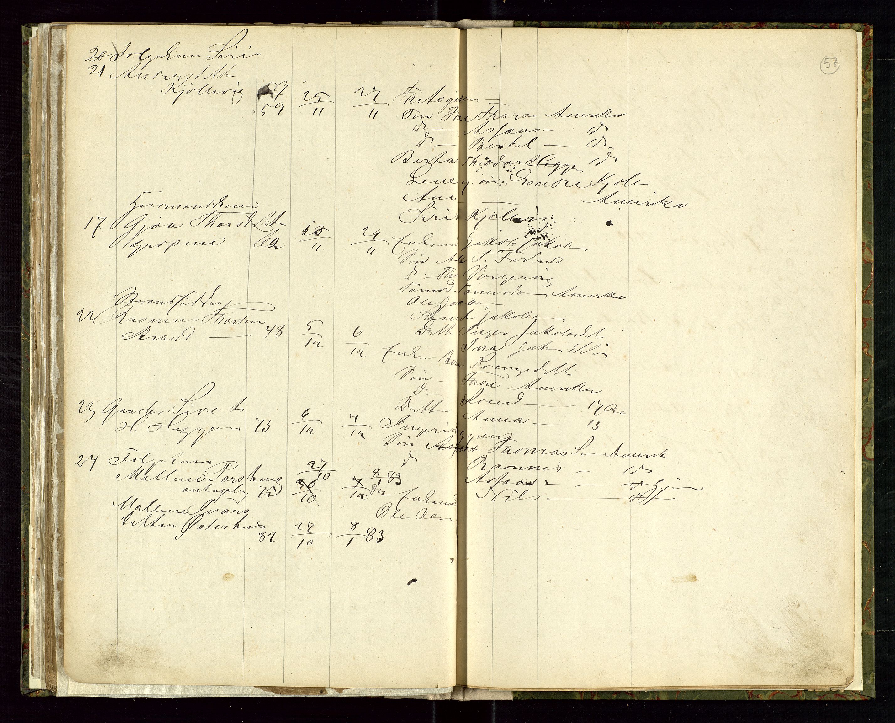 Strand og Forsand lensmannskontor, SAST/A-100451/Gga/L0001: Dødsfallsprotokoll, 1865-1886, p. 57