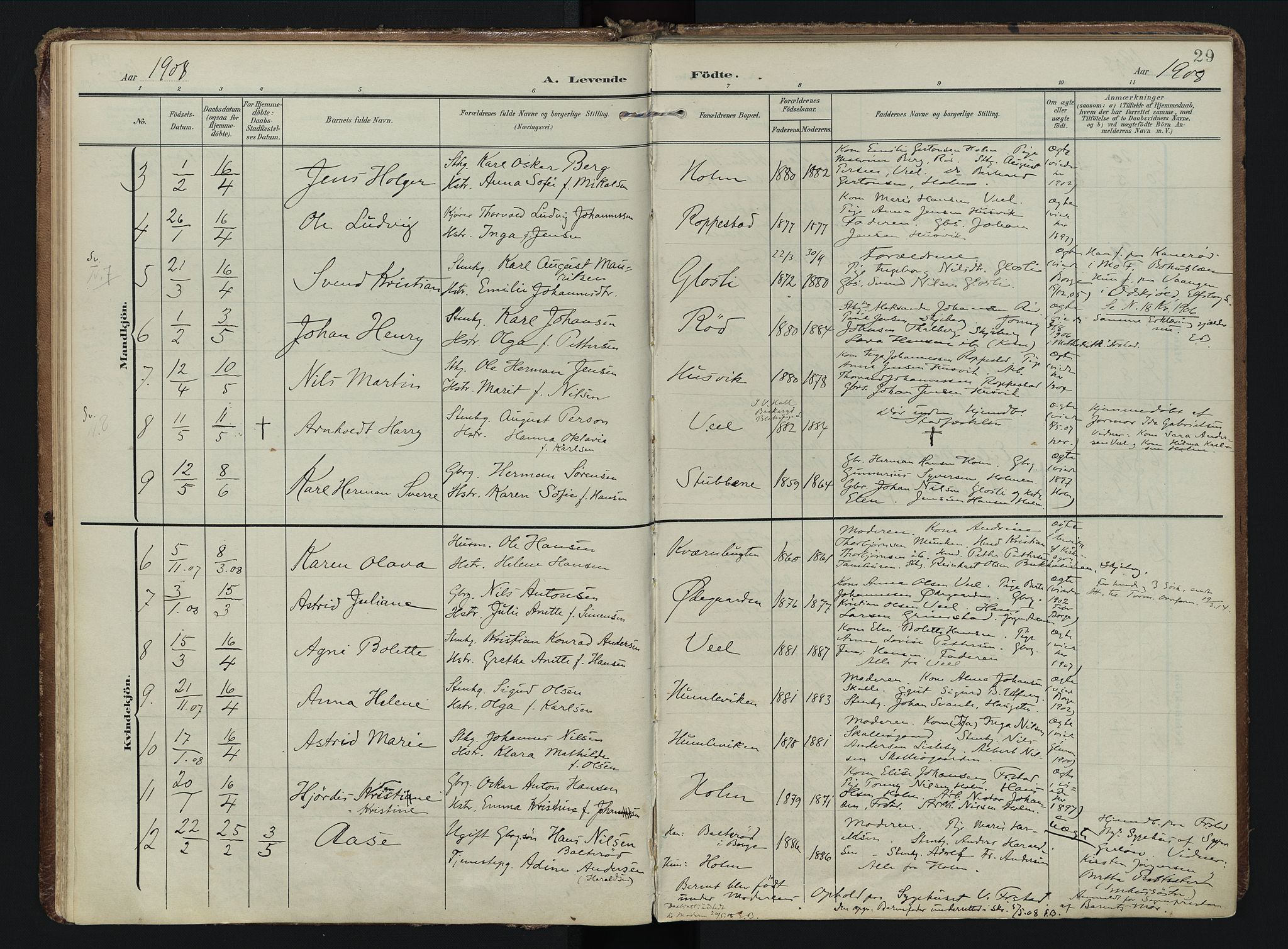 Borge prestekontor Kirkebøker, AV/SAO-A-10903/F/Fb/L0004: Parish register (official) no. II 4, 1902-1914, p. 29